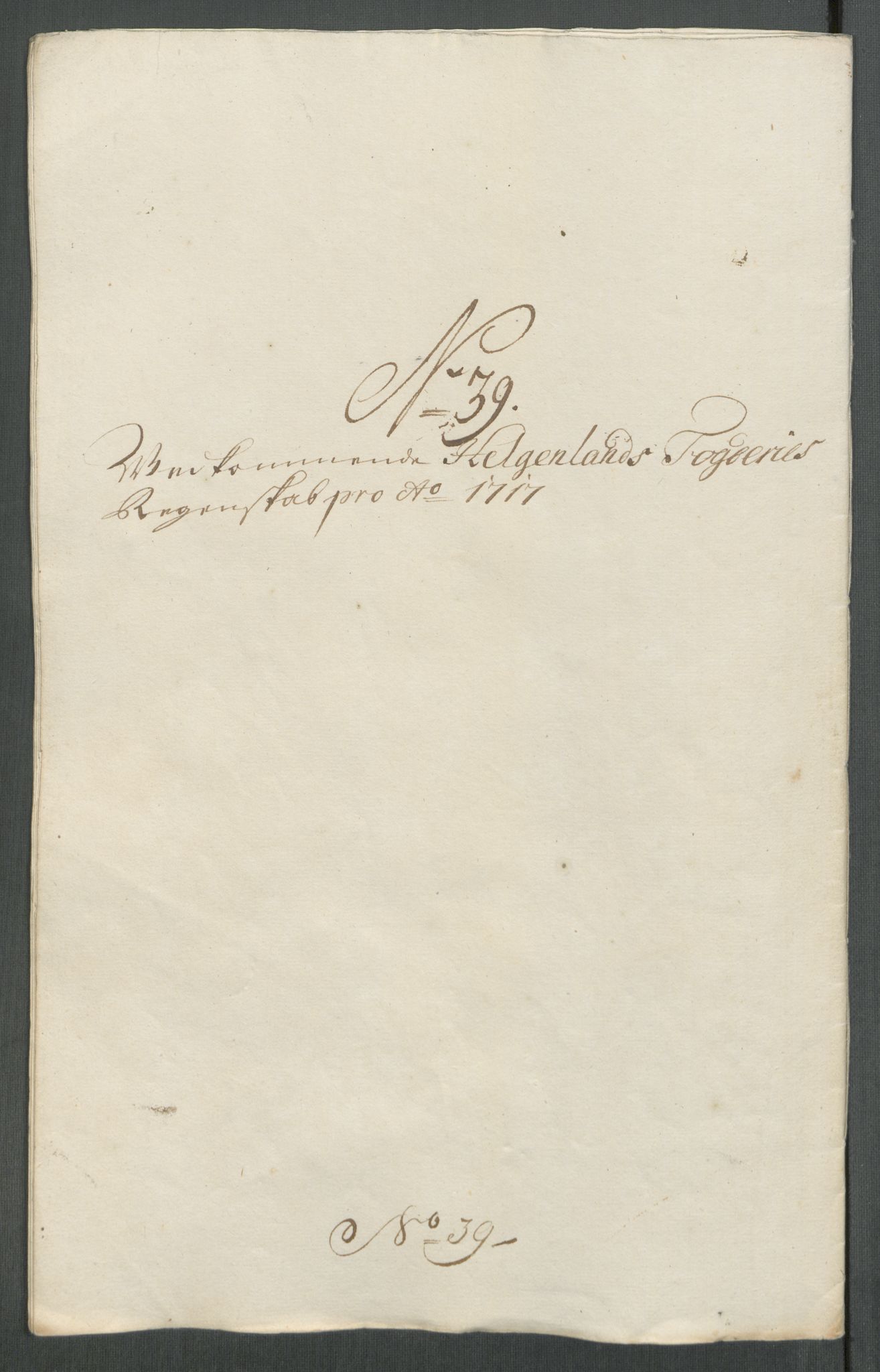 Rentekammeret inntil 1814, Reviderte regnskaper, Fogderegnskap, RA/EA-4092/R65/L4515: Fogderegnskap Helgeland, 1717, p. 316