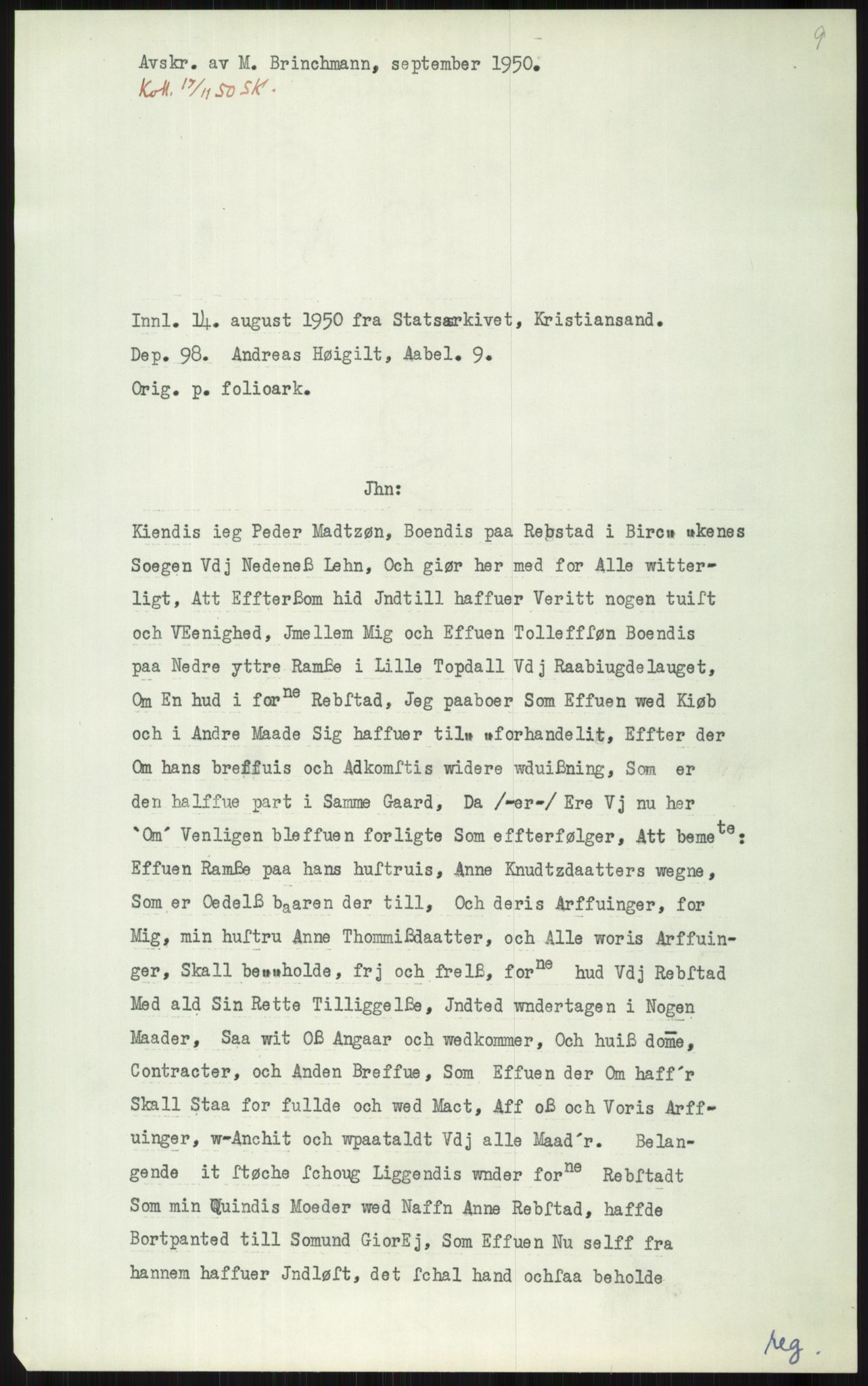 Samlinger til kildeutgivelse, Diplomavskriftsamlingen, AV/RA-EA-4053/H/Ha, p. 3295