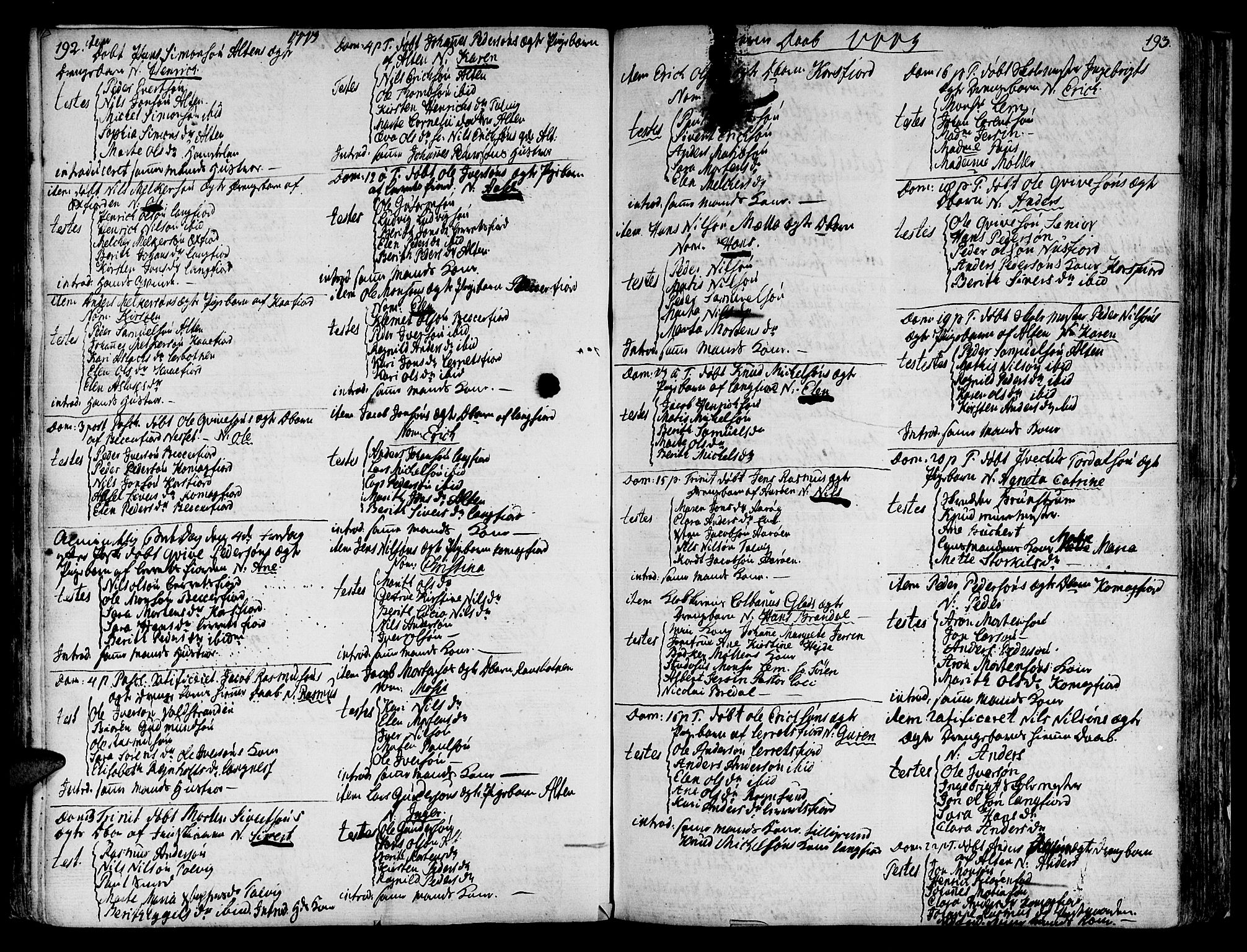 Talvik sokneprestkontor, AV/SATØ-S-1337/H/Ha/L0005kirke: Parish register (official) no. 5, 1772-1798, p. 192-193