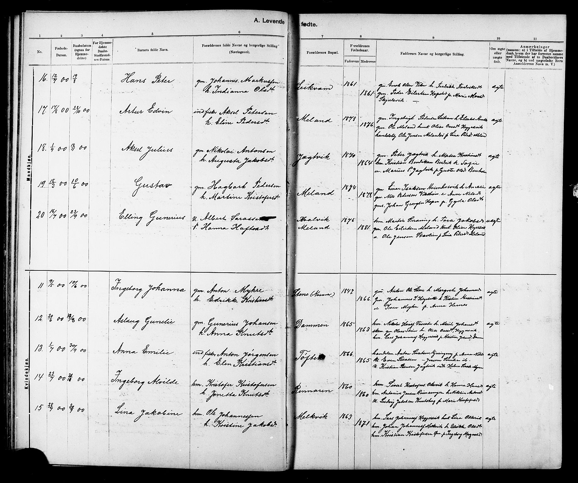 Ministerialprotokoller, klokkerbøker og fødselsregistre - Sør-Trøndelag, SAT/A-1456/634/L0542: Parish register (copy) no. 634C04, 1892-1916