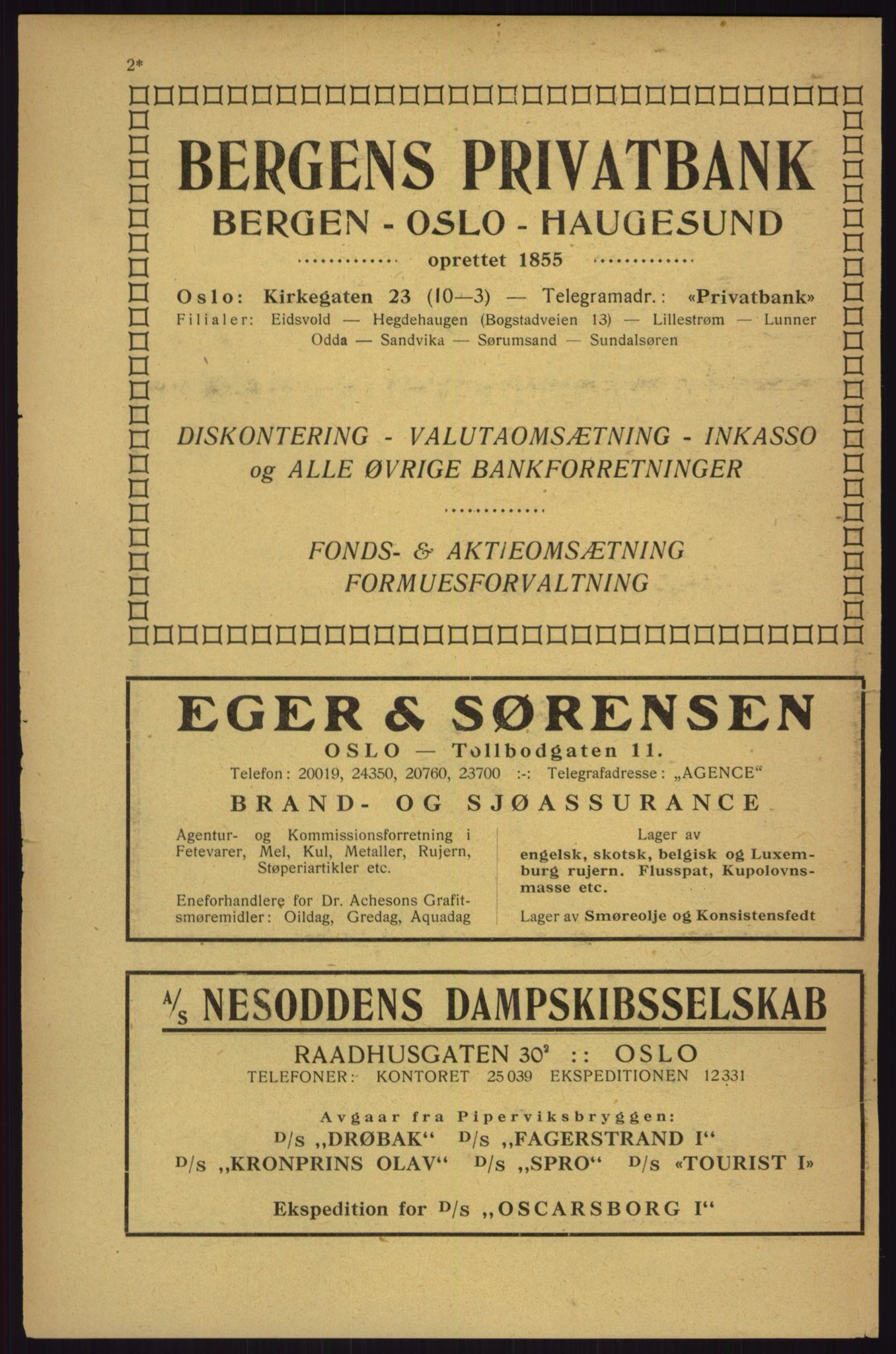 Kristiania/Oslo adressebok, PUBL/-, 1927, p. 2