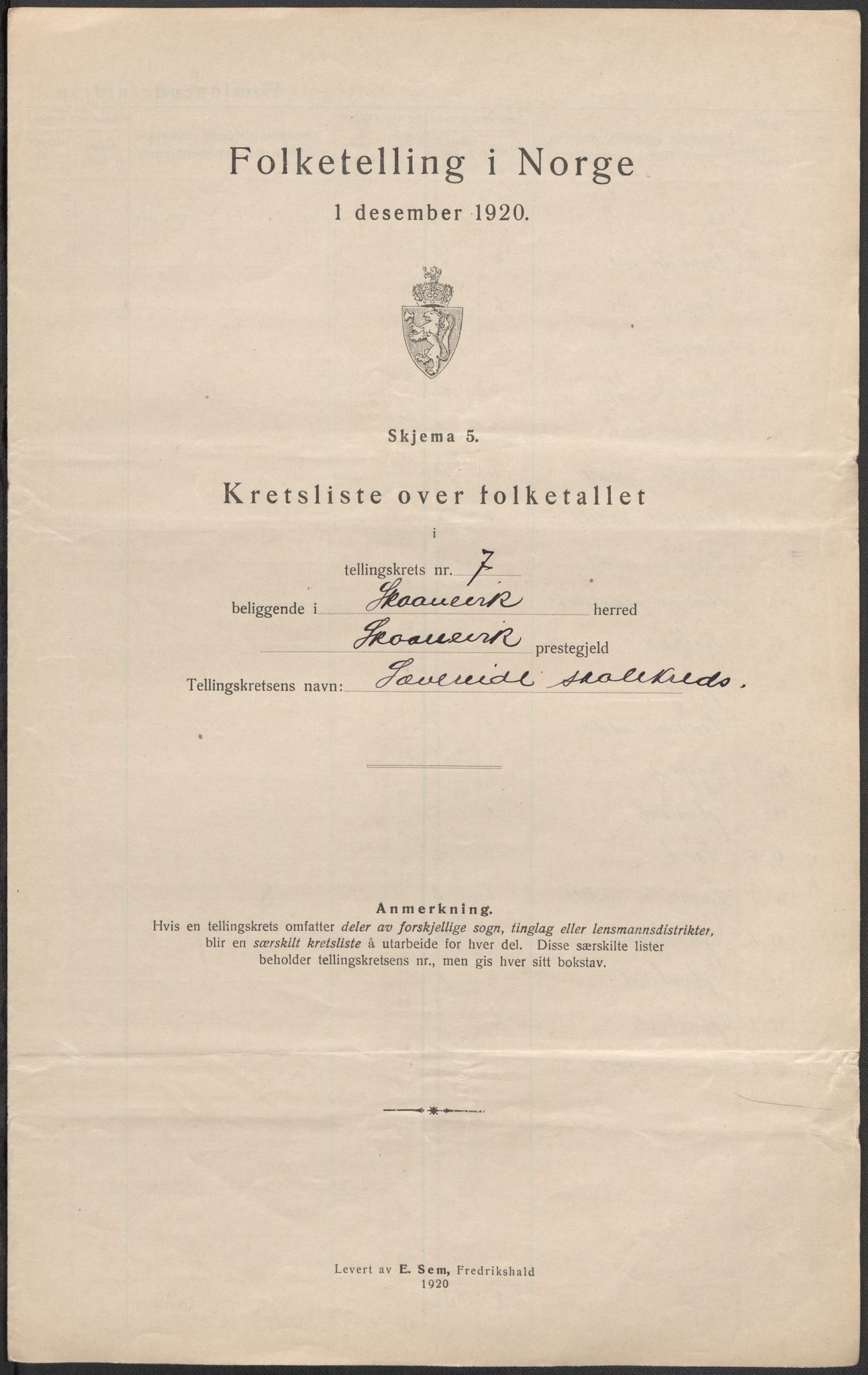 SAB, 1920 census for Skånevik, 1920, p. 28