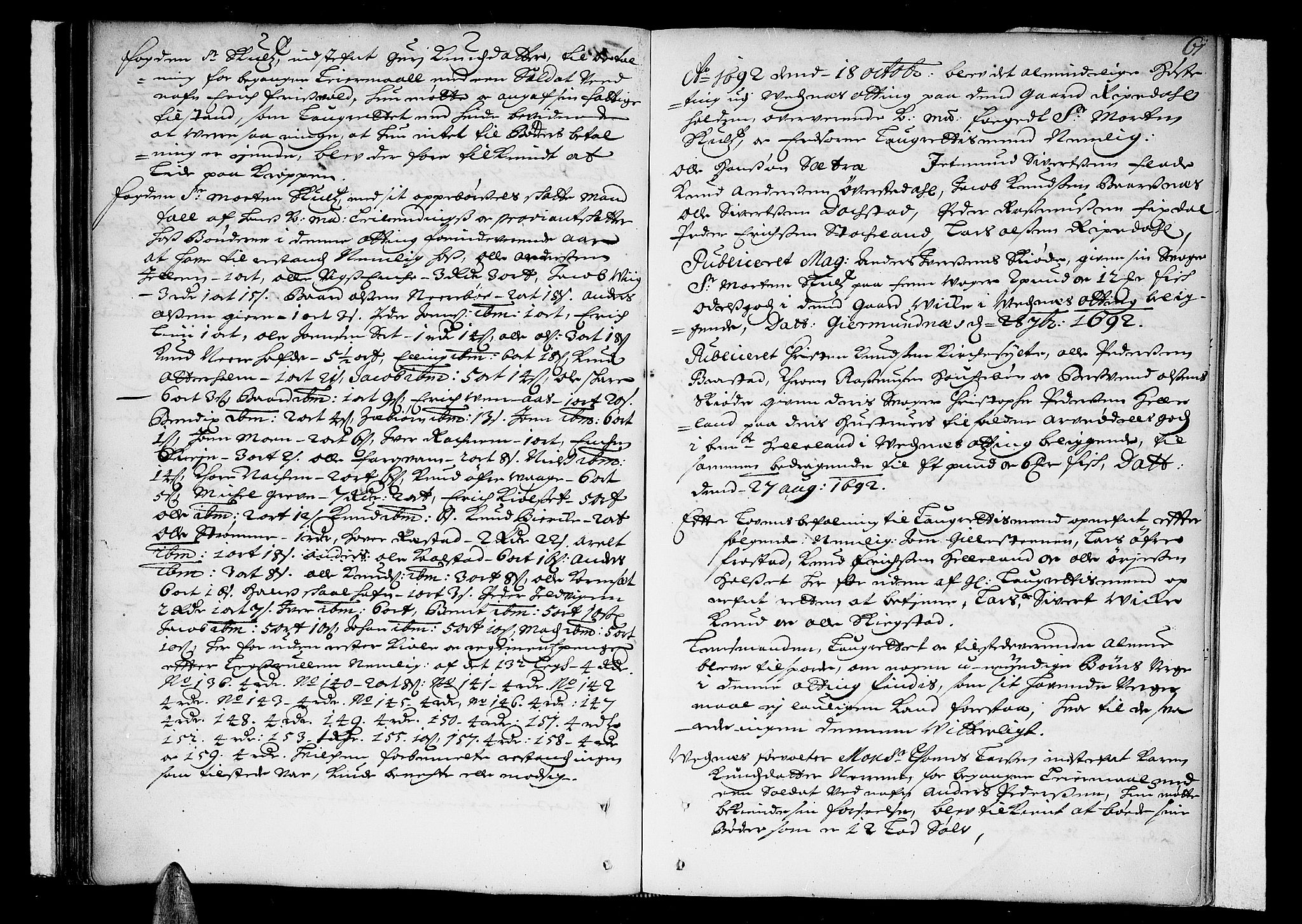 Romsdal sorenskriveri, SAT/A-4149/1/1/1A/L0002: Tingbok, 1690-1693, p. 60b-61a