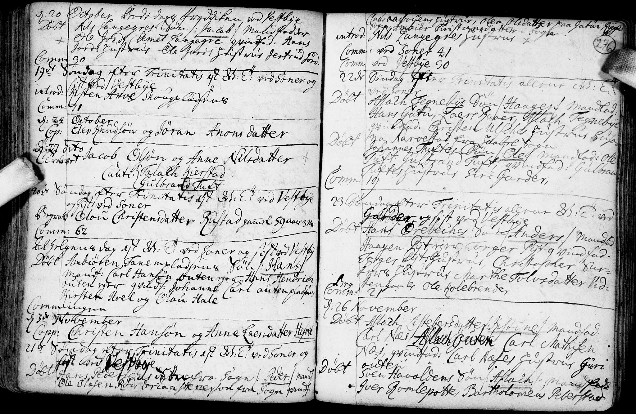 Vestby prestekontor Kirkebøker, AV/SAO-A-10893/F/Fa/L0001.b: Parish register (official) no. I 1B, 1714-1759, p. 276