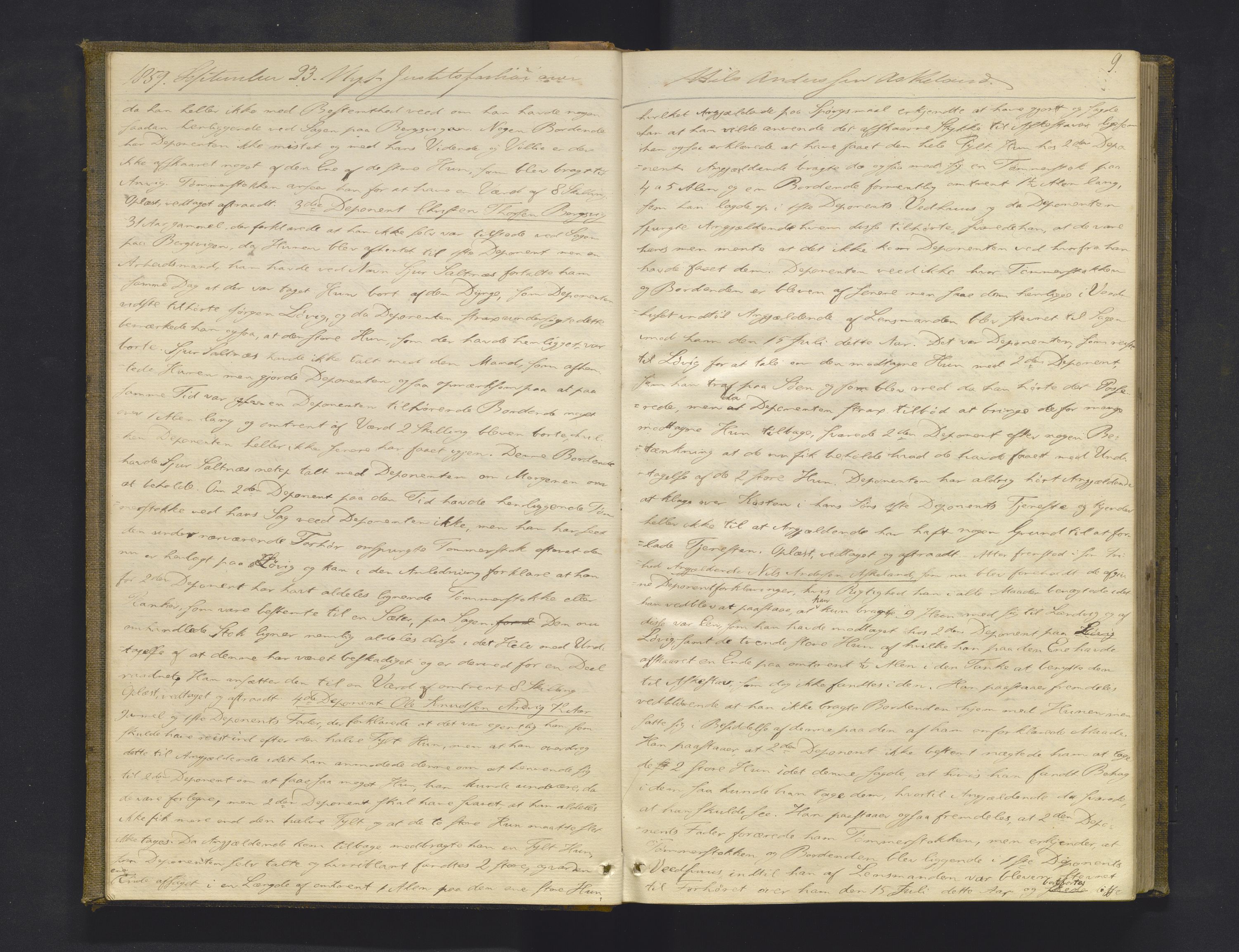 Nordhordland sorenskrivar, AV/SAB-A-2901/1/F/Fd/Fdc/L0007: Ekstrarettsprotkoller, offentlege sakar., 1859-1860, p. 8b-9a