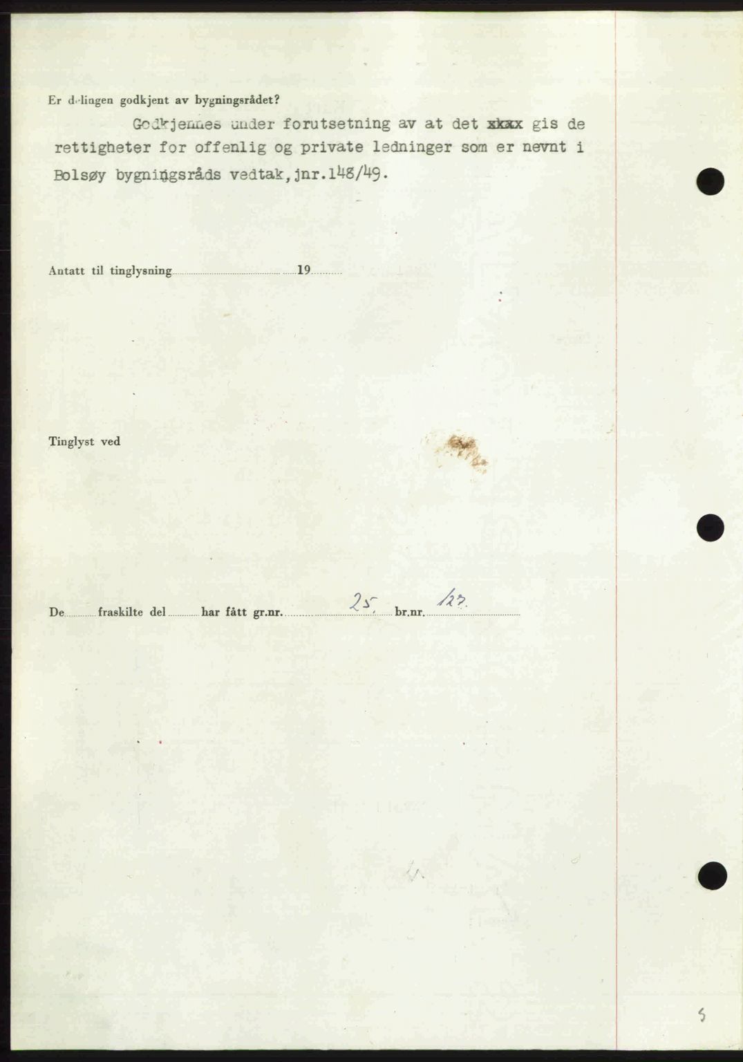 Romsdal sorenskriveri, AV/SAT-A-4149/1/2/2C: Mortgage book no. A32, 1950-1950, Diary no: : 586/1950