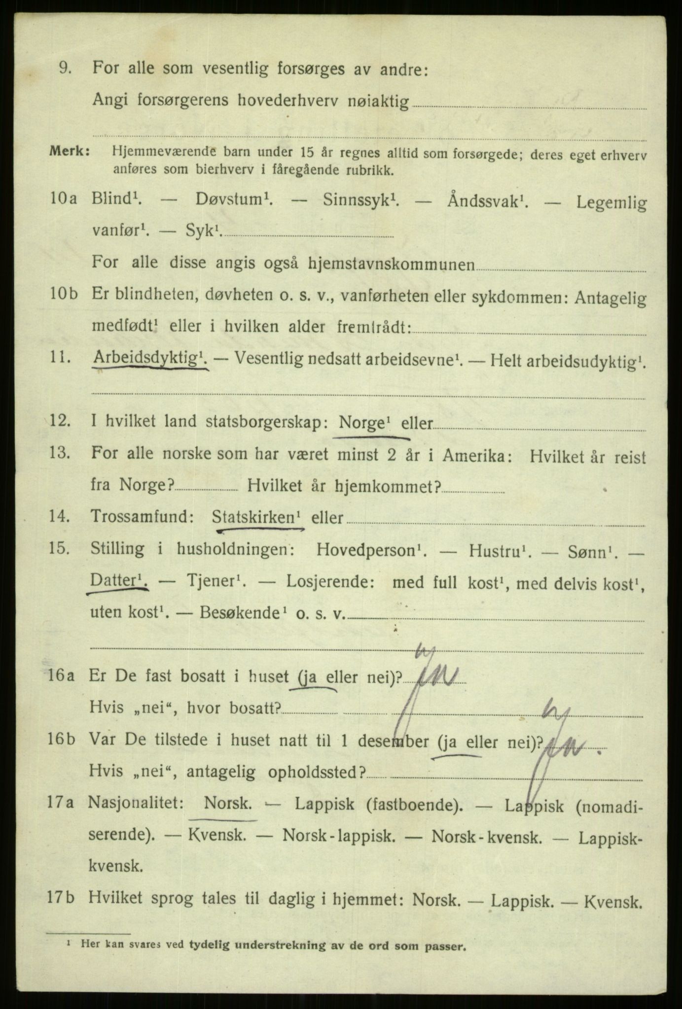 SATØ, 1920 census for Tromsø, 1920, p. 27927