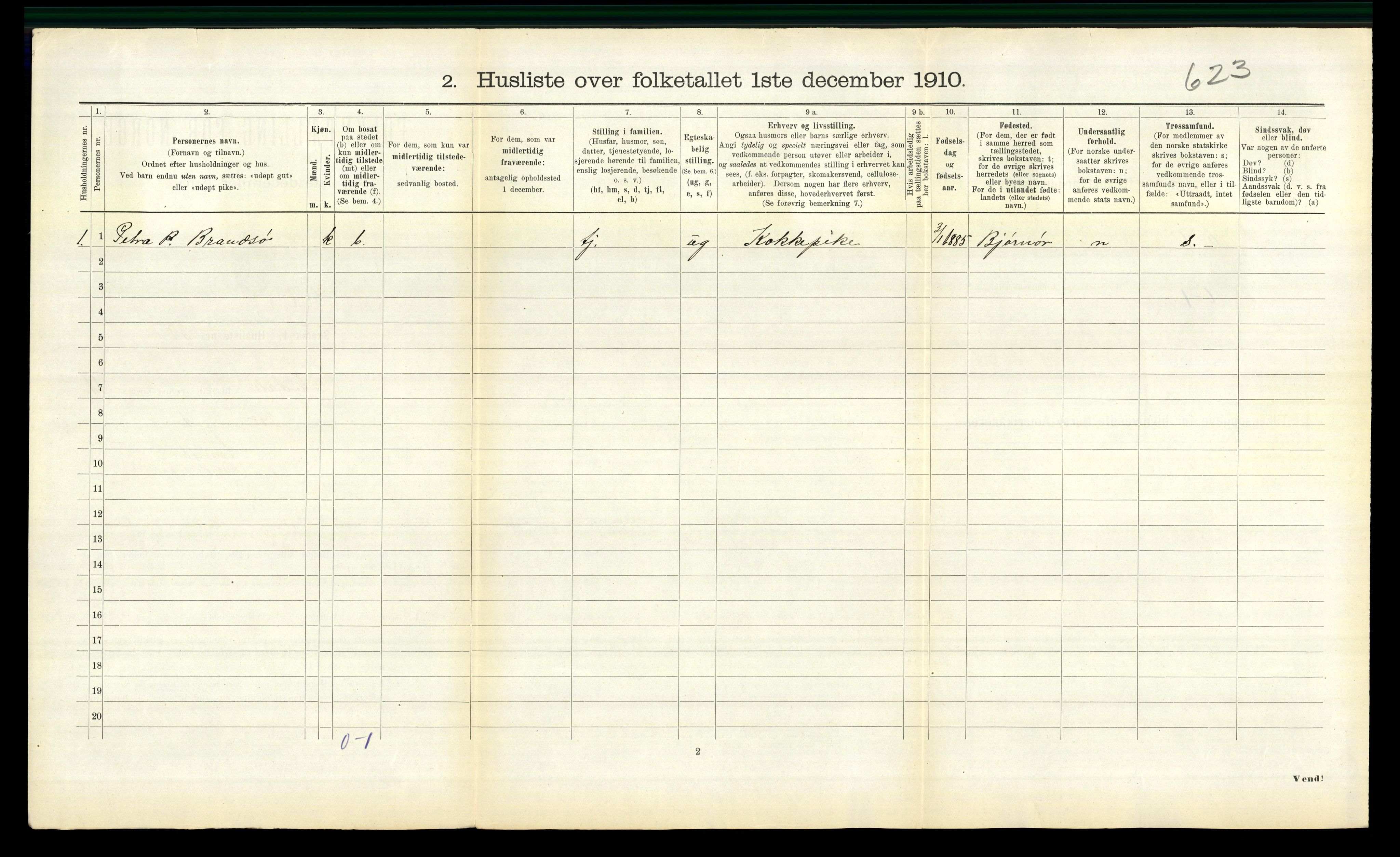 RA, 1910 census for Orkdal, 1910, p. 2146