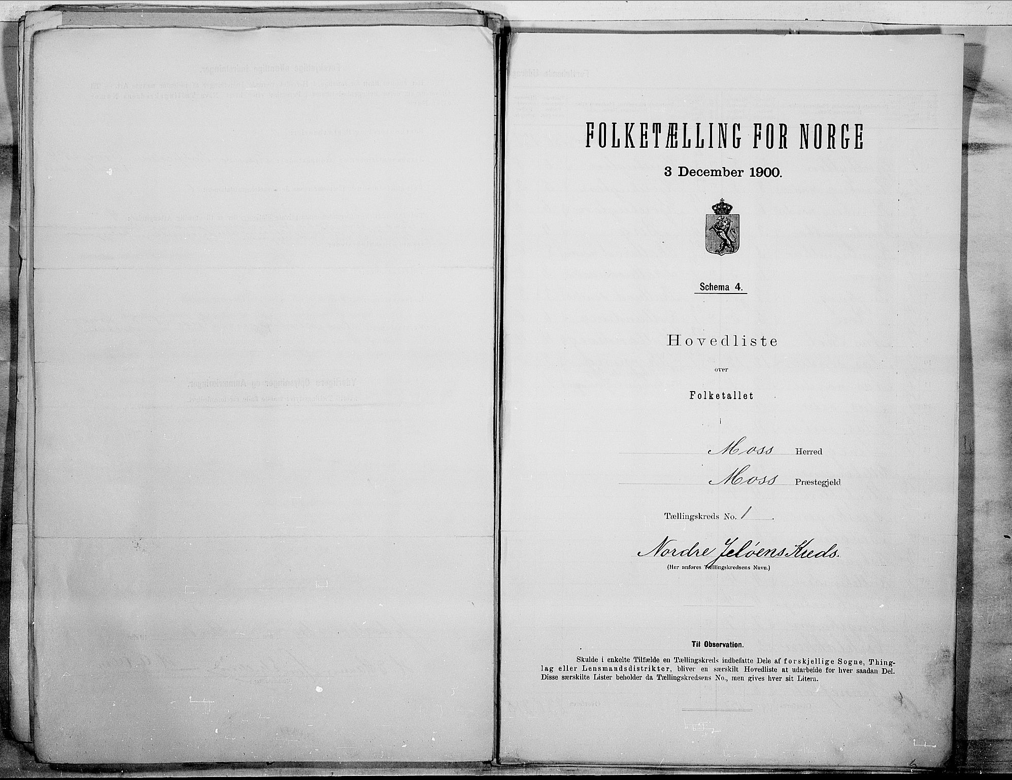 SAO, 1900 census for Moss, 1900, p. 4
