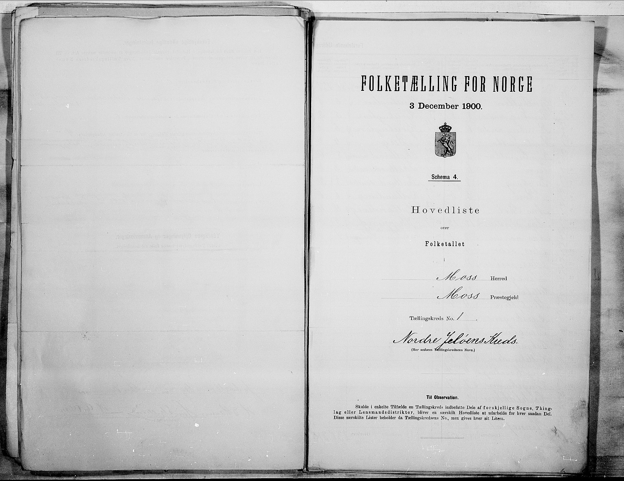 SAO, 1900 census for Moss, 1900, p. 4