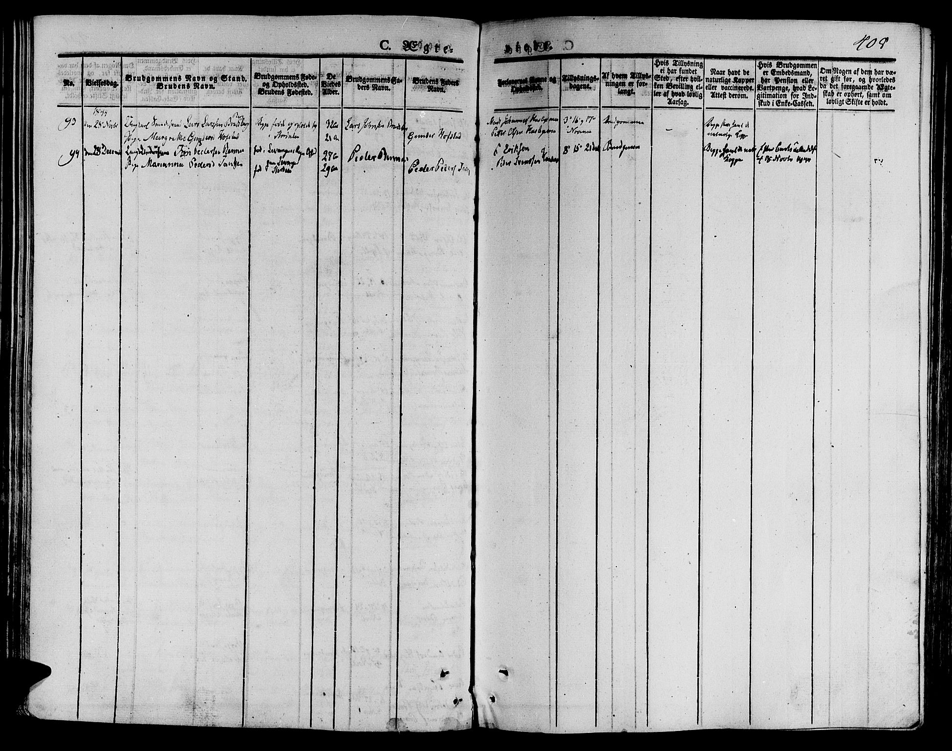 Ministerialprotokoller, klokkerbøker og fødselsregistre - Nord-Trøndelag, AV/SAT-A-1458/709/L0072: Parish register (official) no. 709A12, 1833-1844, p. 405