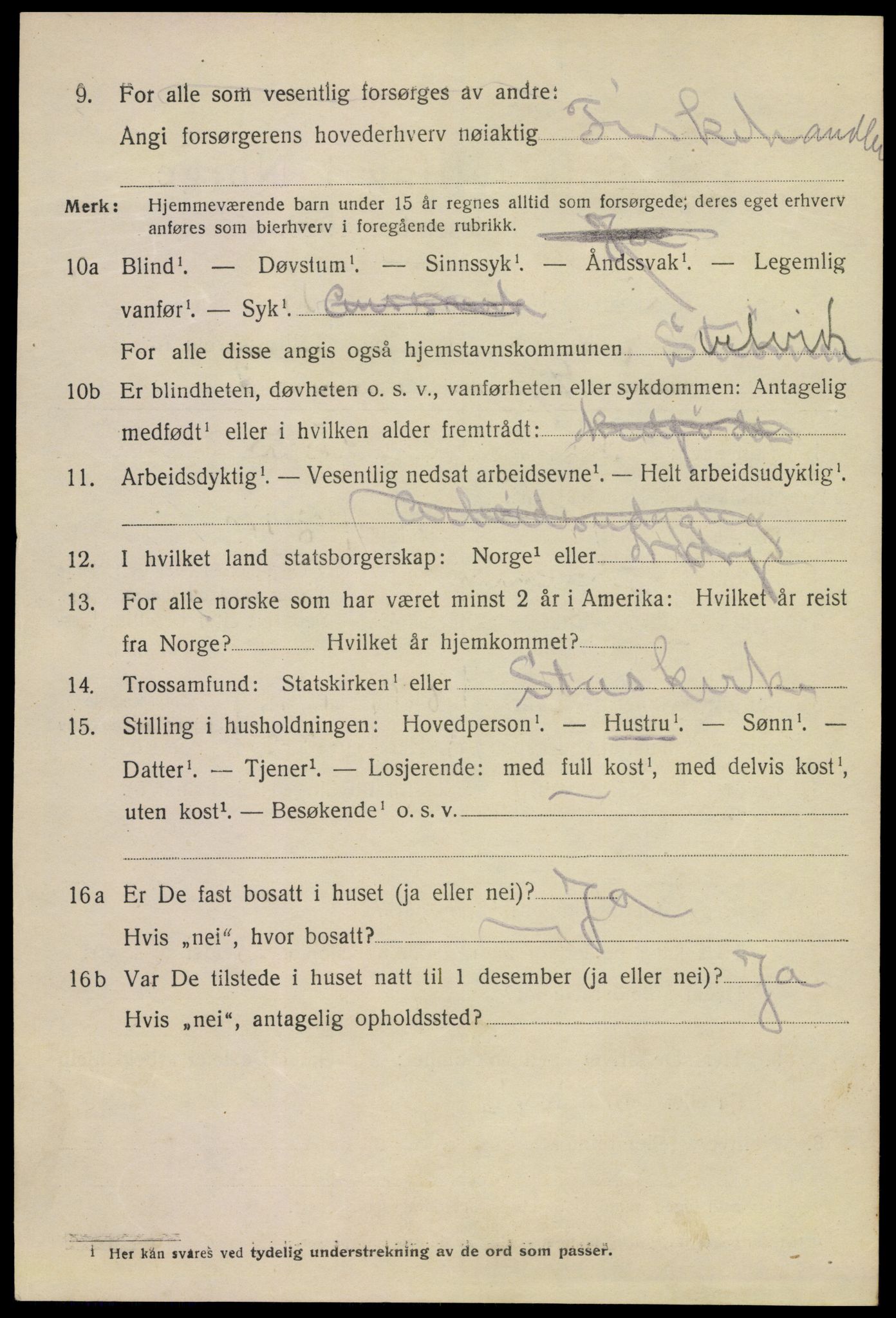 SAKO, 1920 census for Svelvik, 1920, p. 2936