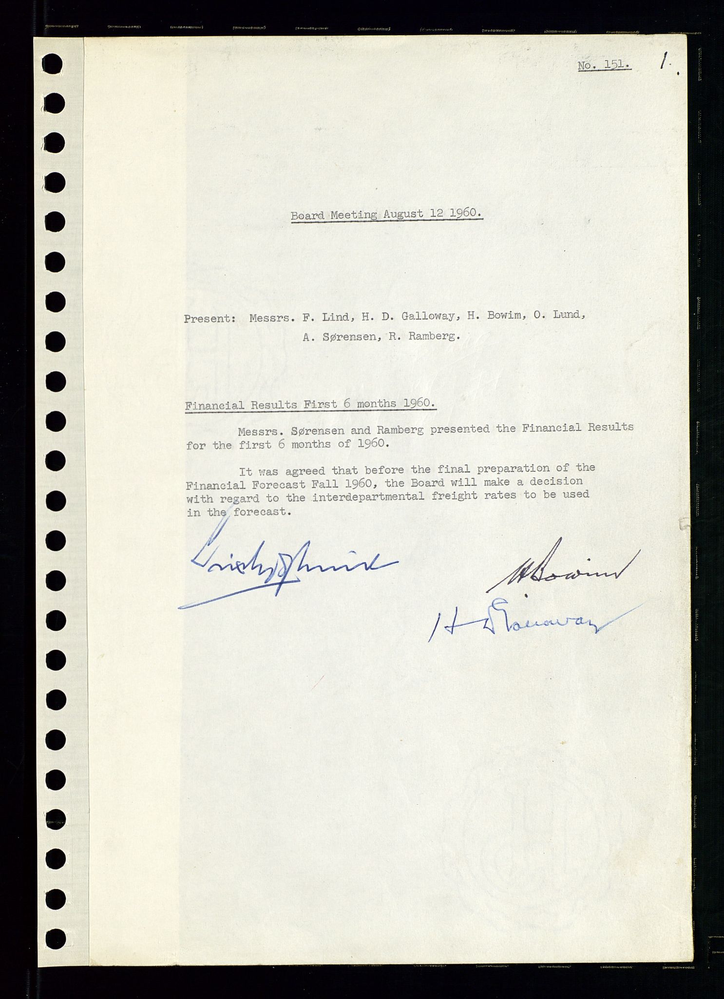 Pa 0982 - Esso Norge A/S, AV/SAST-A-100448/A/Aa/L0001/0002: Den administrerende direksjon Board minutes (styrereferater) / Den administrerende direksjon Board minutes (styrereferater), 1960-1961, p. 48