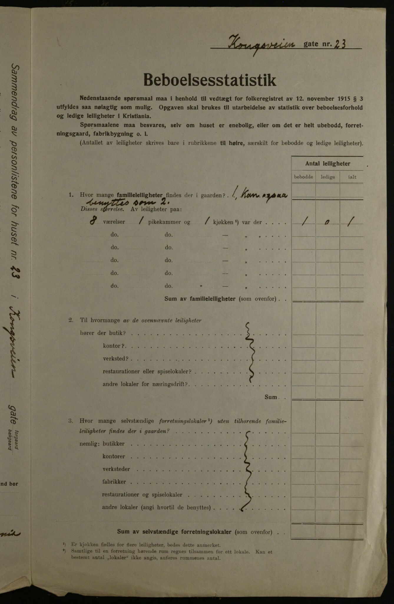 OBA, Municipal Census 1923 for Kristiania, 1923, p. 59333