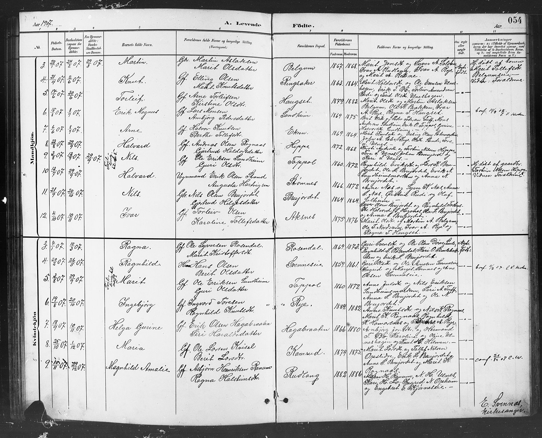 Nord-Aurdal prestekontor, SAH/PREST-132/H/Ha/Hab/L0008: Parish register (copy) no. 8, 1883-1916, p. 53b