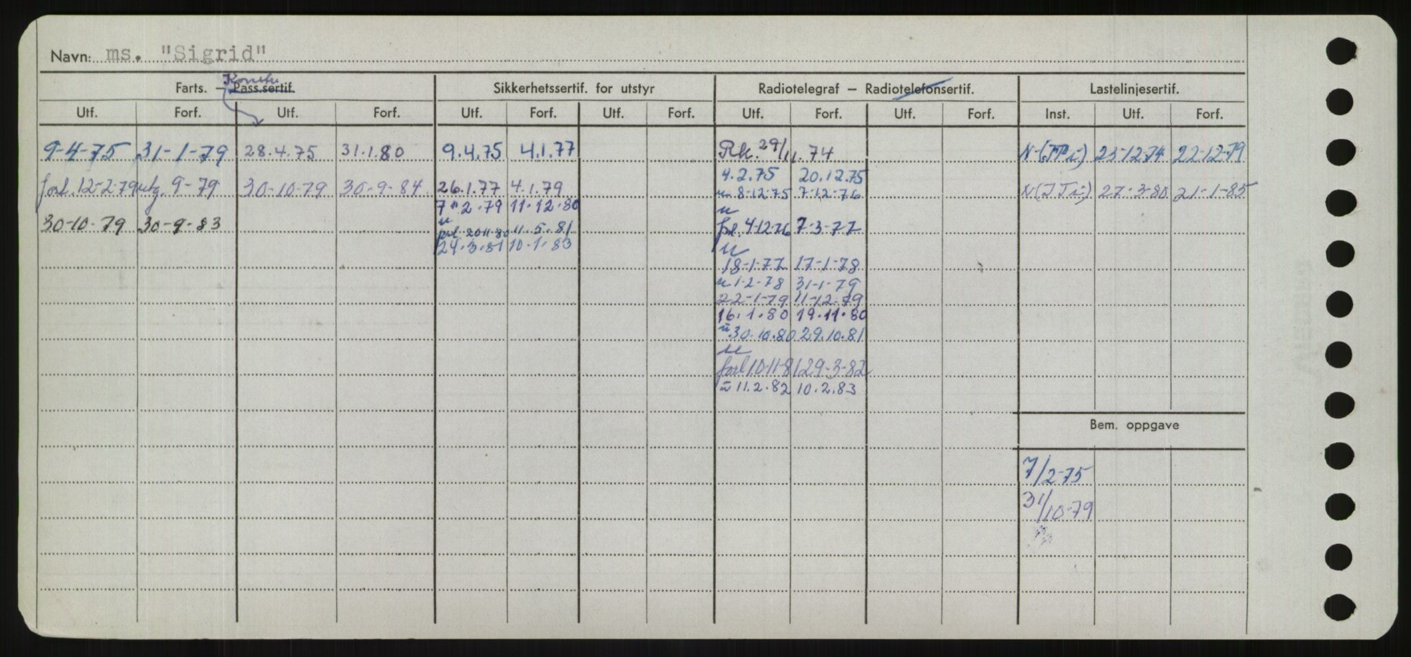 Sjøfartsdirektoratet med forløpere, Skipsmålingen, AV/RA-S-1627/H/Hd/L0033: Fartøy, Sevi-Sjø, p. 88