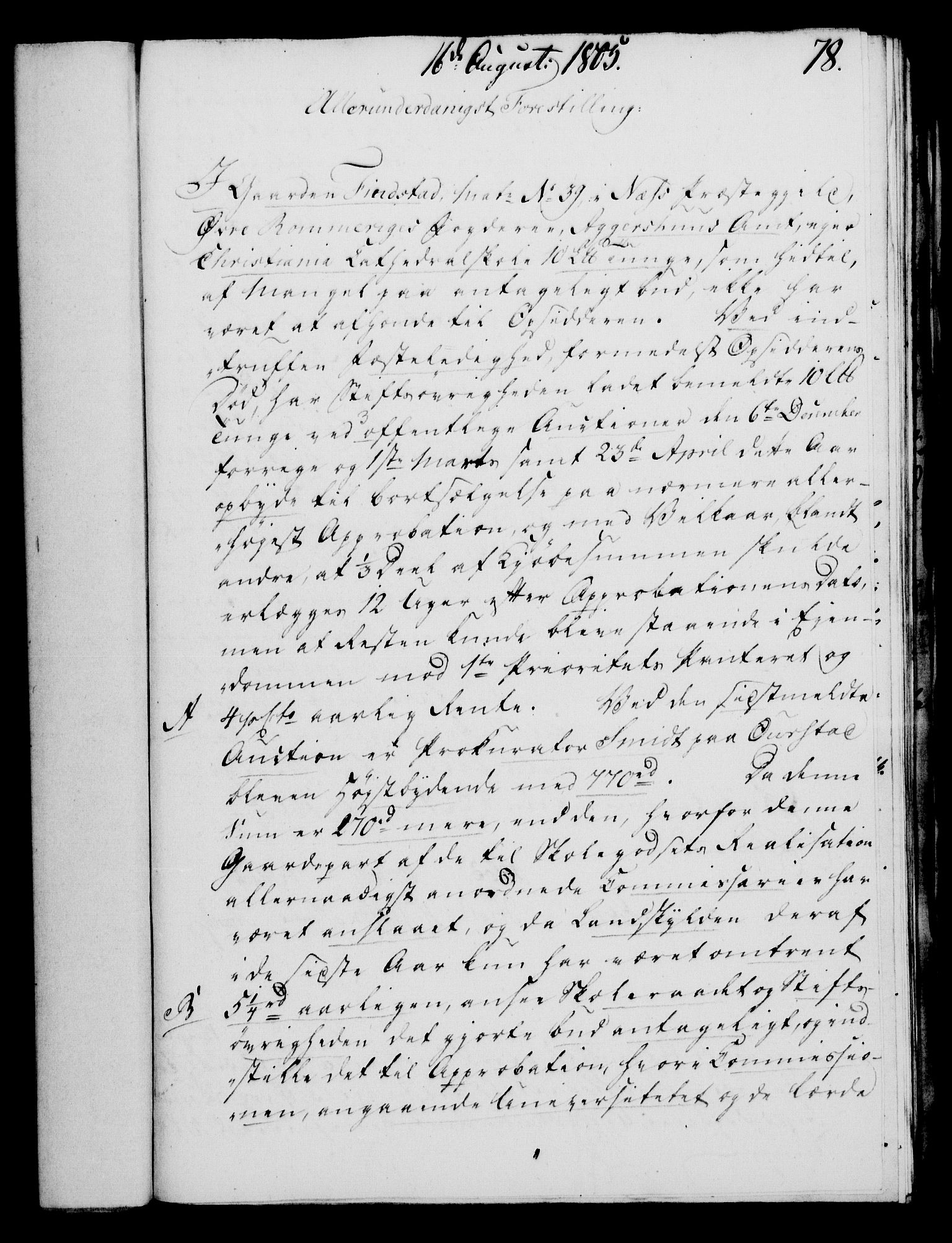 Rentekammeret, Kammerkanselliet, AV/RA-EA-3111/G/Gf/Gfa/L0087: Norsk relasjons- og resolusjonsprotokoll (merket RK 52.87), 1805, p. 436