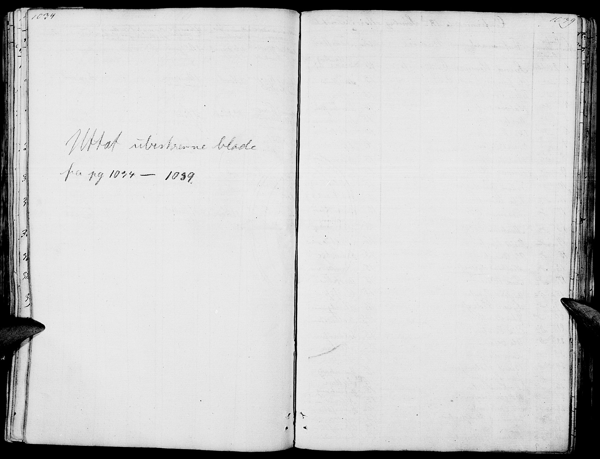 Hof prestekontor, SAH/PREST-038/H/Ha/Haa/L0006: Parish register (official) no. 6, 1822-1841, p. 1034-1039