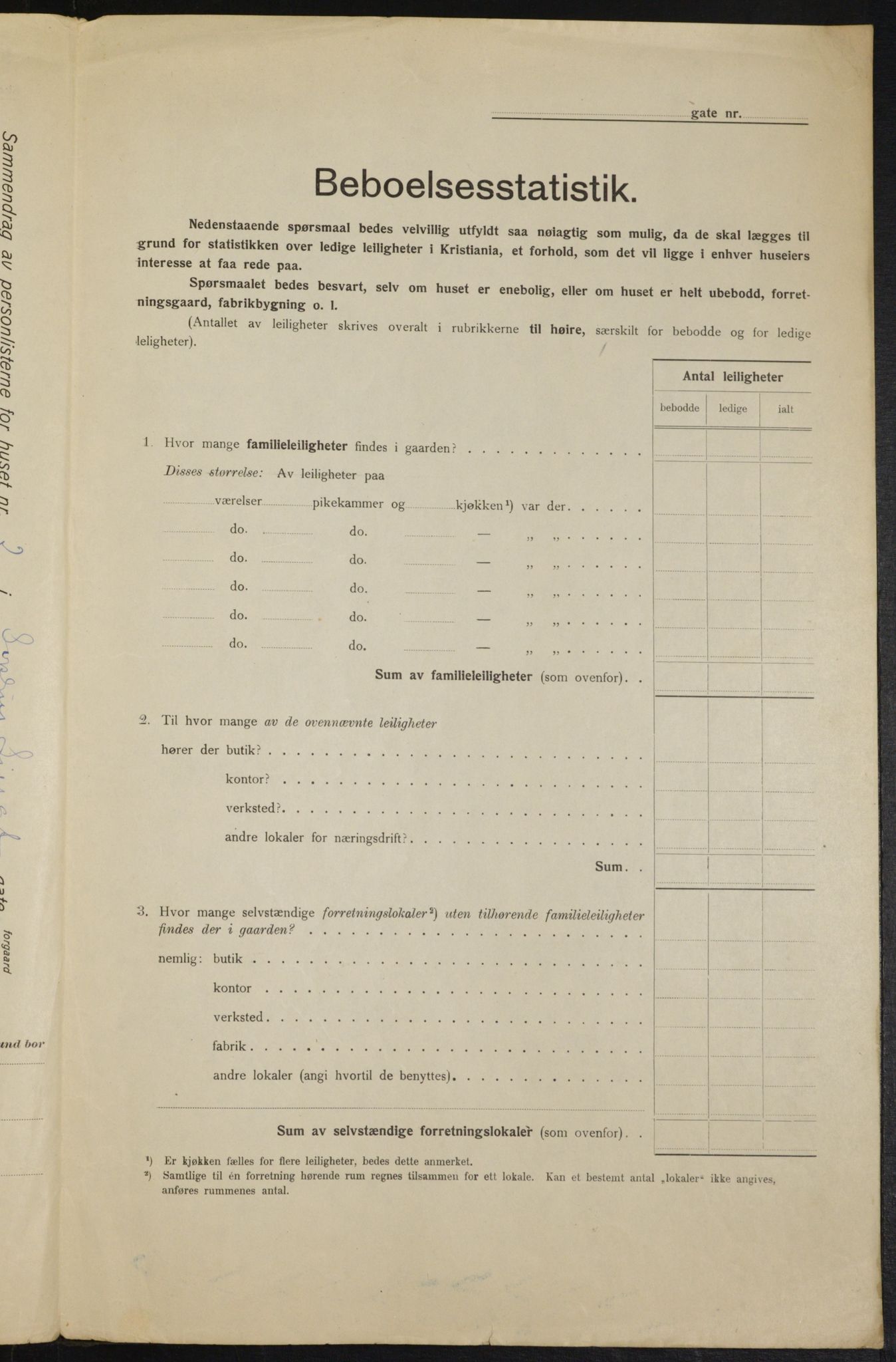 OBA, Municipal Census 1915 for Kristiania, 1915, p. 99610