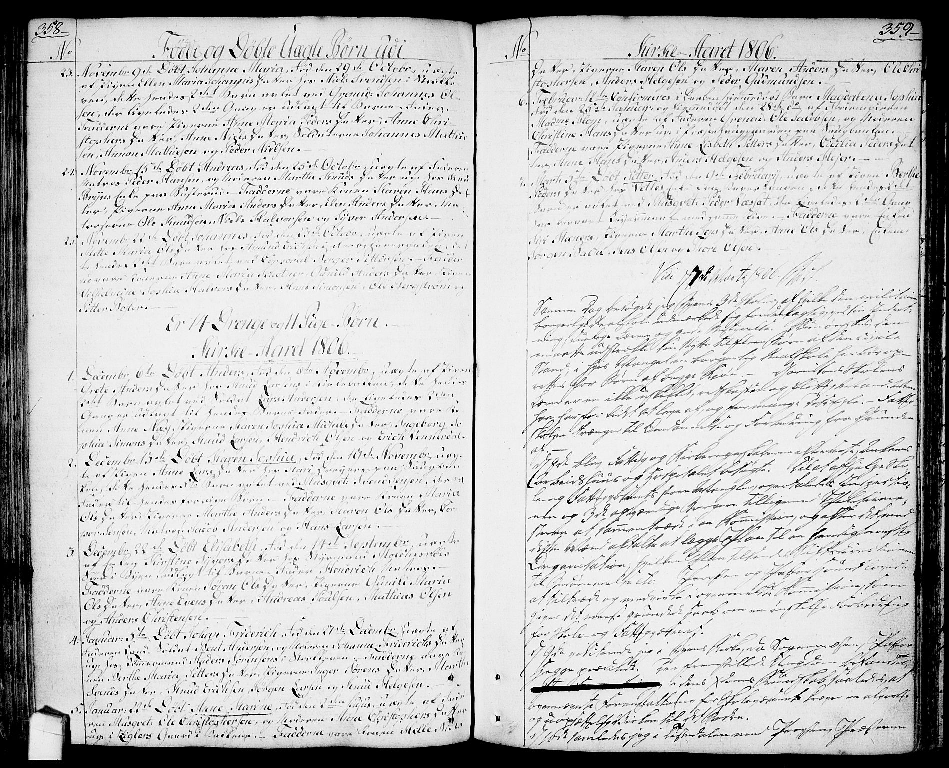 Halden prestekontor Kirkebøker, SAO/A-10909/F/Fa/L0002: Parish register (official) no. I 2, 1792-1812, p. 358-359