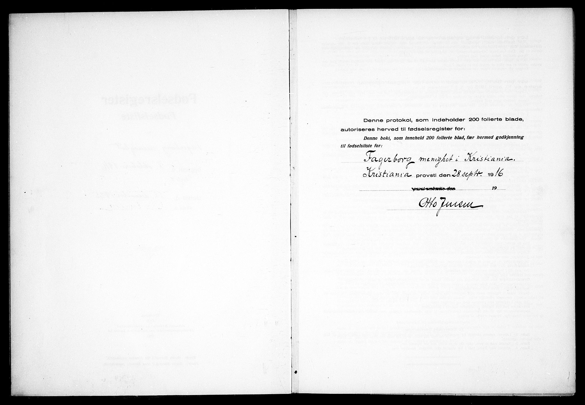 Fagerborg prestekontor Kirkebøker, AV/SAO-A-10844/J/Ja/L0001: Birth register no. 1, 1916-1925