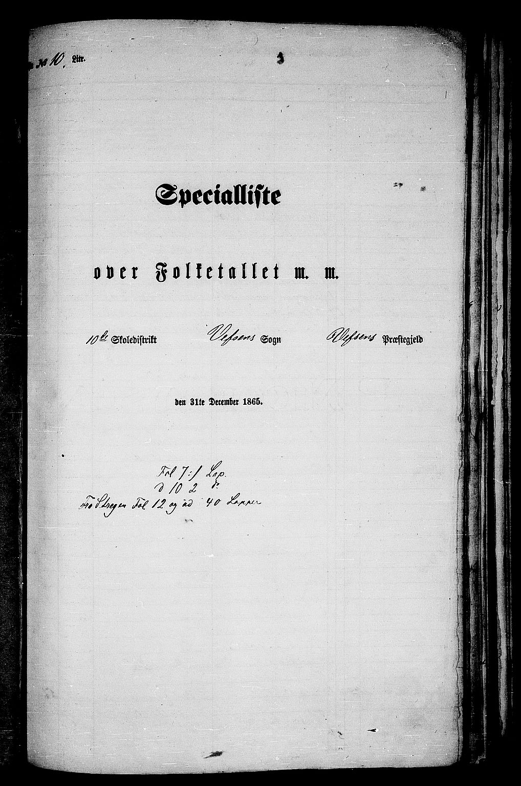 RA, 1865 census for Vefsn, 1865, p. 193
