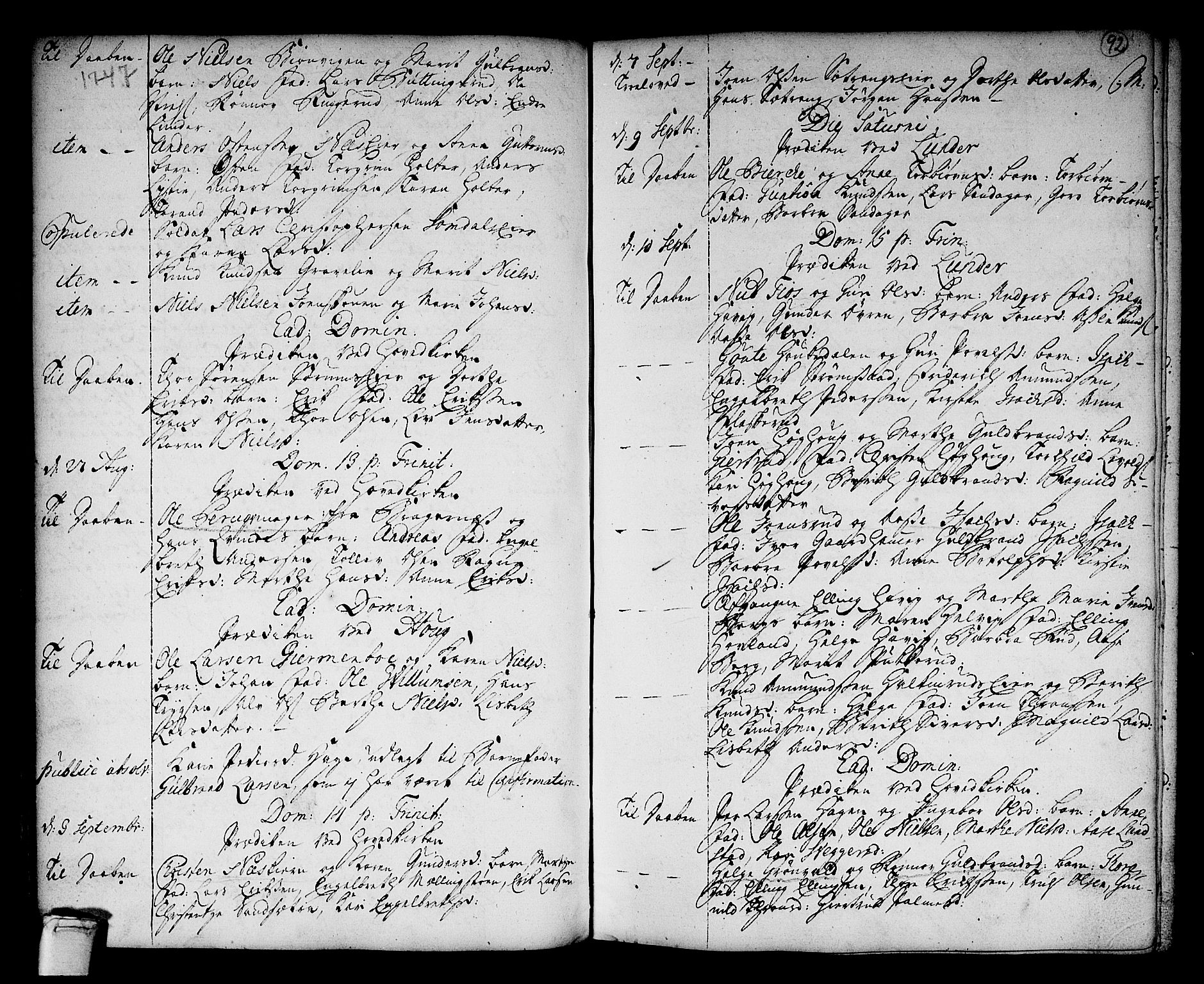 Norderhov kirkebøker, SAKO/A-237/F/Fa/L0003a: Parish register (official) no. 3, 1740-1757, p. 92