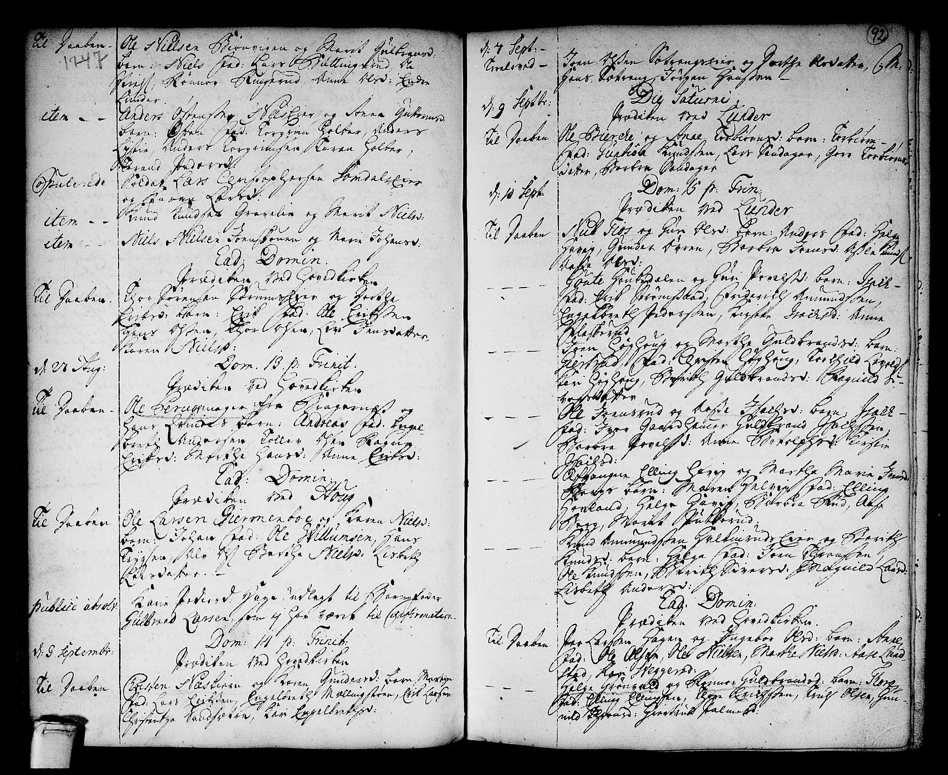 Norderhov kirkebøker, AV/SAKO-A-237/F/Fa/L0003a: Parish register (official) no. 3, 1740-1757, p. 92