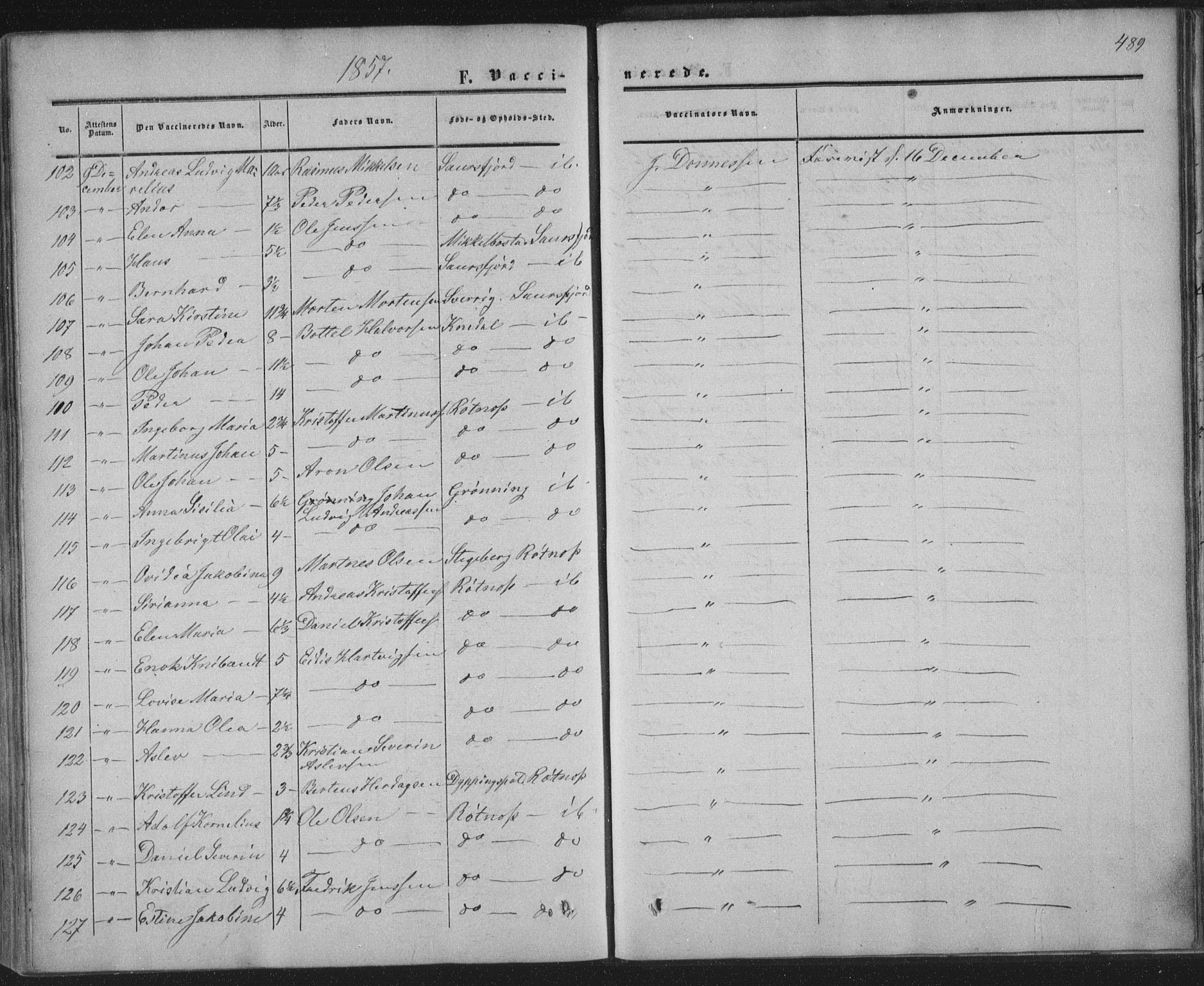 Ministerialprotokoller, klokkerbøker og fødselsregistre - Nordland, AV/SAT-A-1459/855/L0800: Parish register (official) no. 855A08, 1852-1864, p. 489