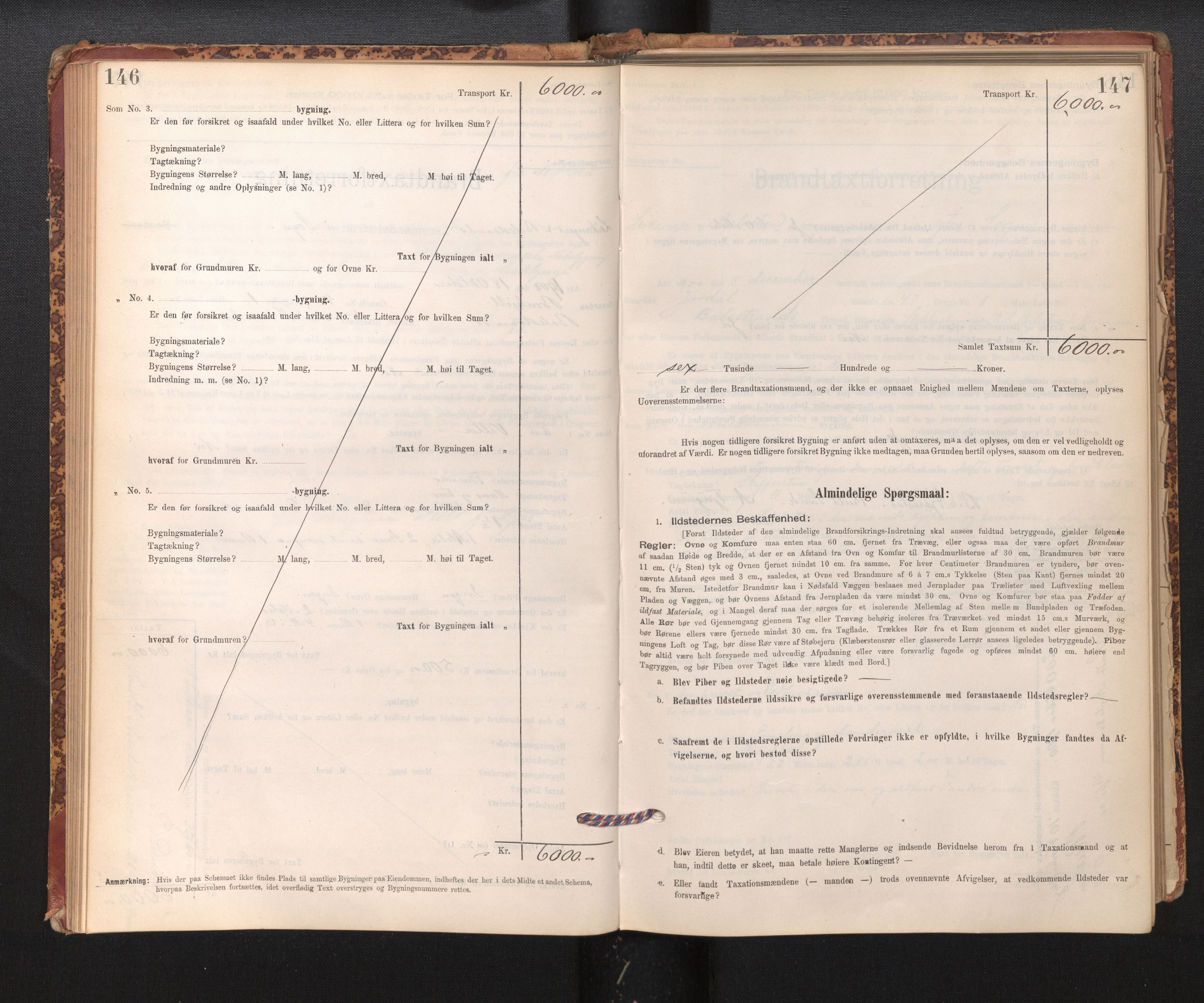 Lensmannen i Leikanger, AV/SAB-A-29201/0012/L0004: Branntakstprotokoll, skjematakst, 1894-1903, p. 146-147