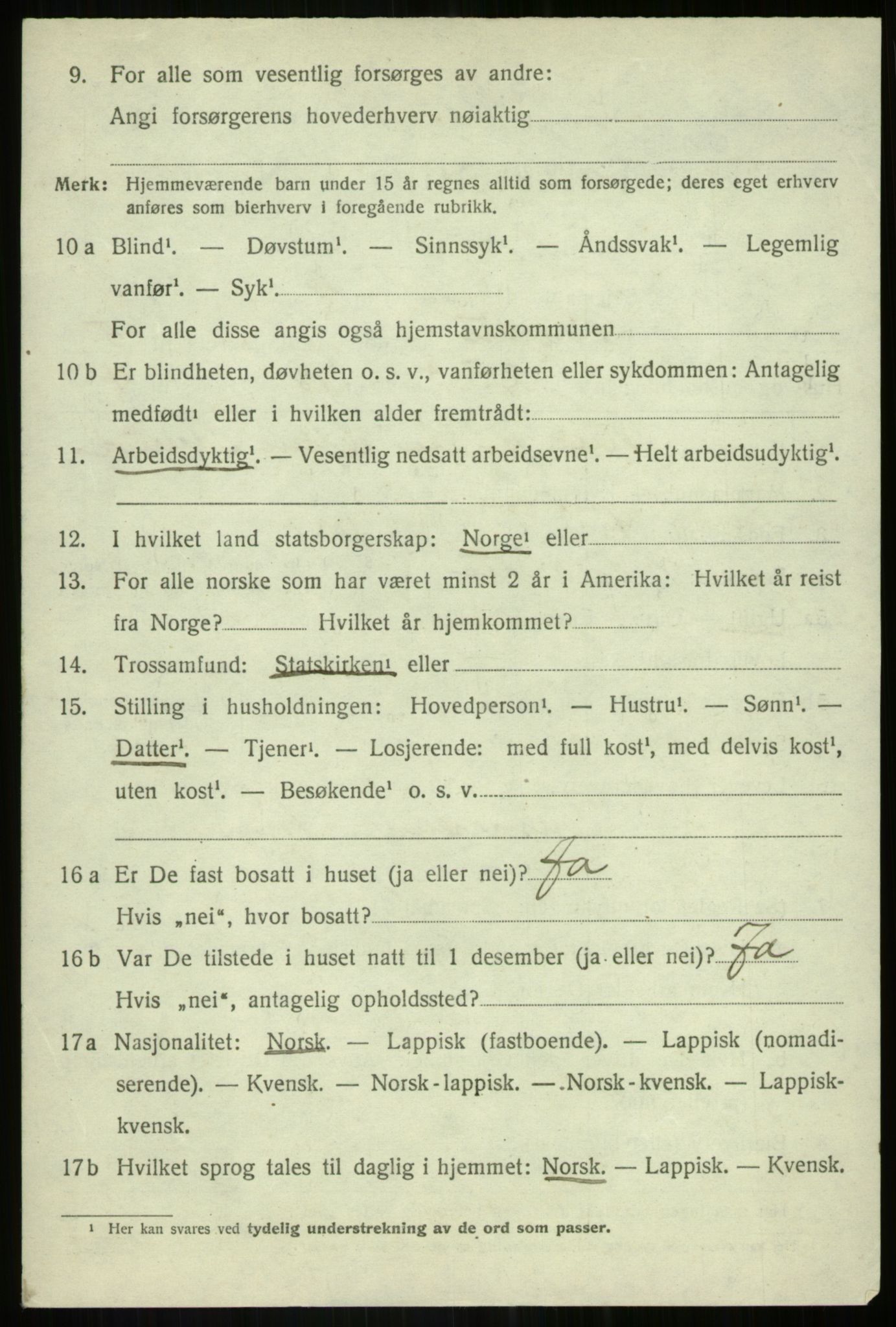 SATØ, 1920 census for Bardu, 1920, p. 2469