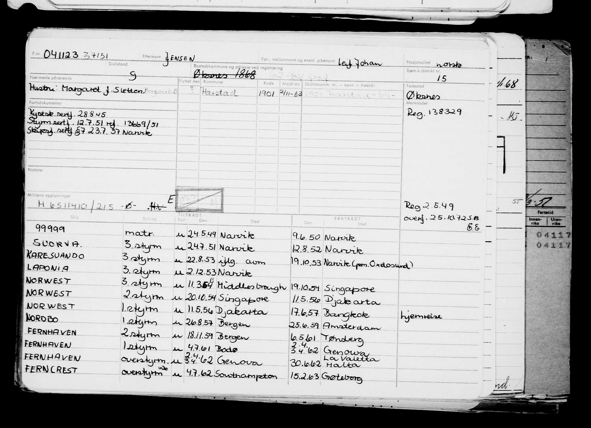 Direktoratet for sjømenn, AV/RA-S-3545/G/Gb/L0224: Hovedkort, 1923, p. 516