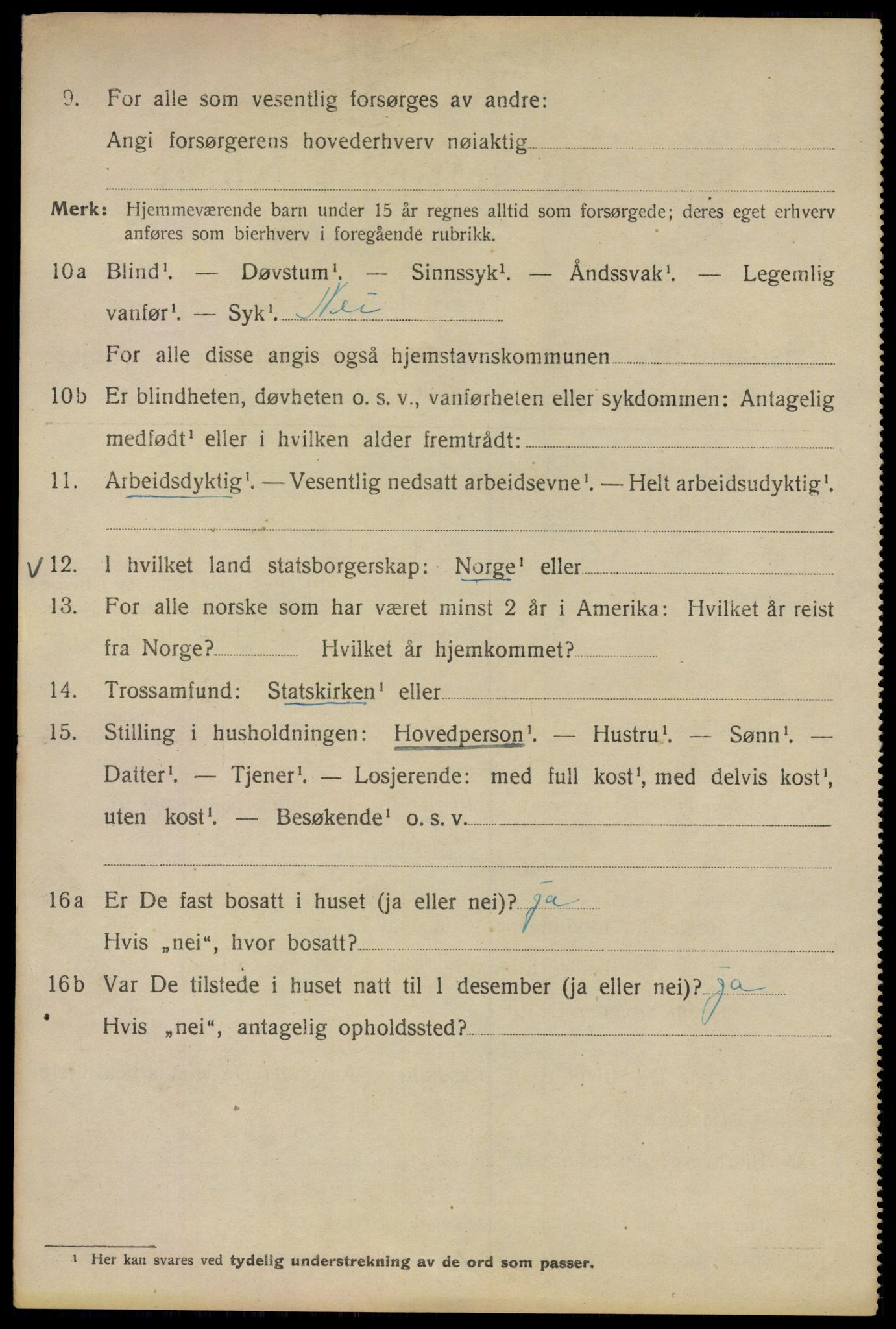 SAO, 1920 census for Kristiania, 1920, p. 136710