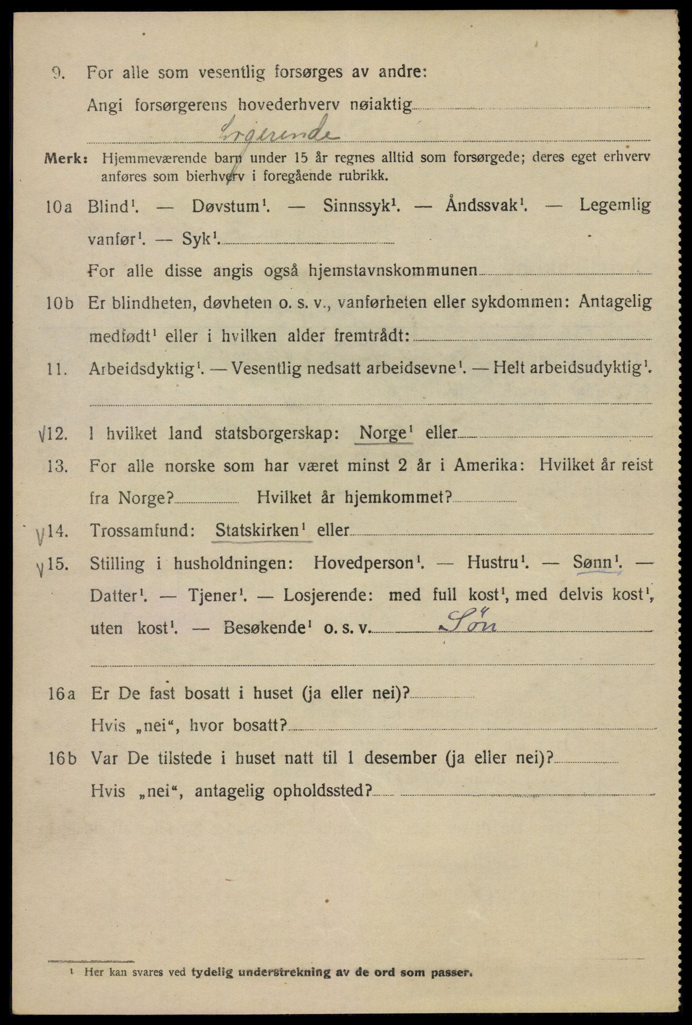 SAO, 1920 census for Kristiania, 1920, p. 340392