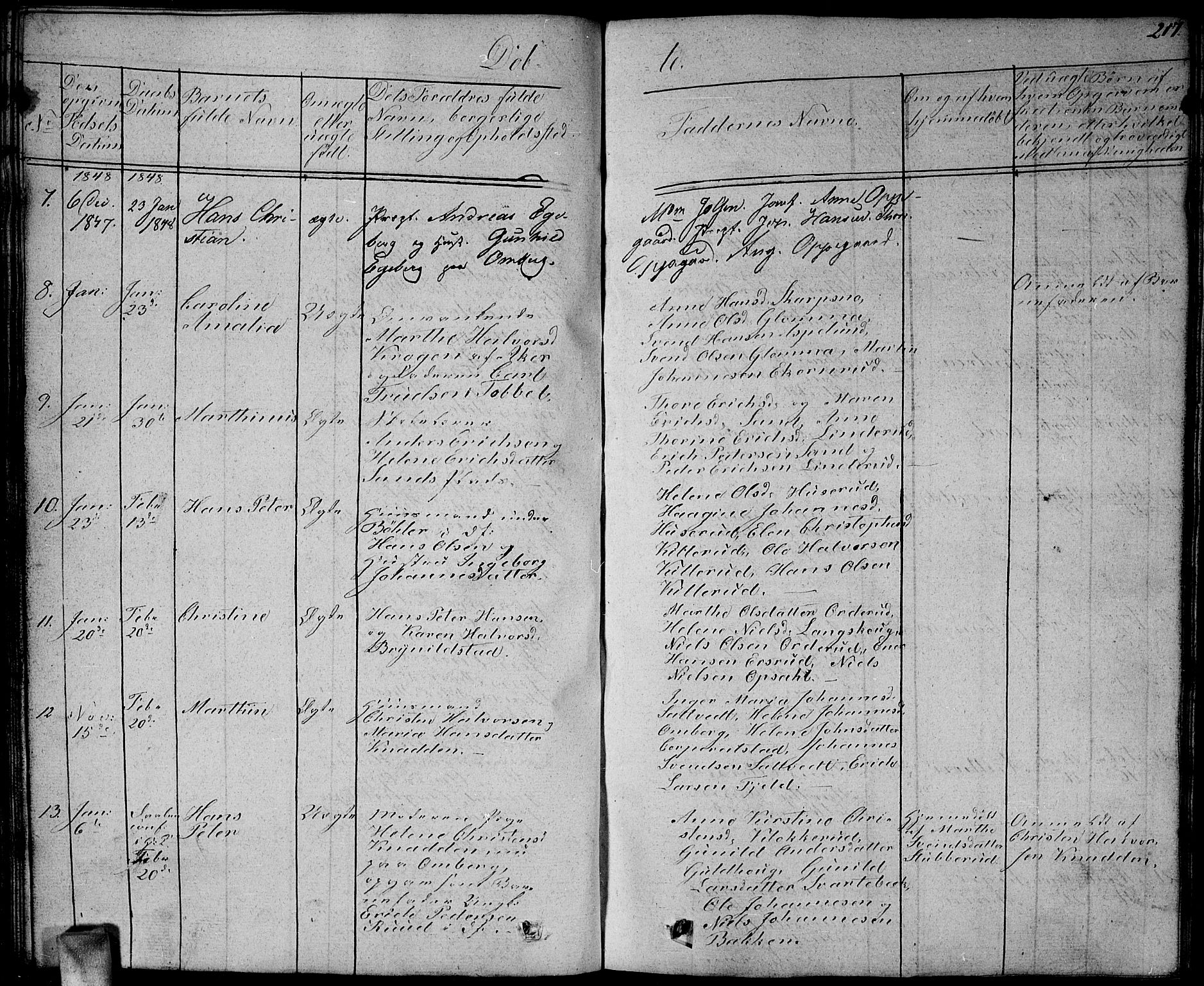 Enebakk prestekontor Kirkebøker, SAO/A-10171c/G/Ga/L0003: Parish register (copy) no. I 3, 1833-1849, p. 217