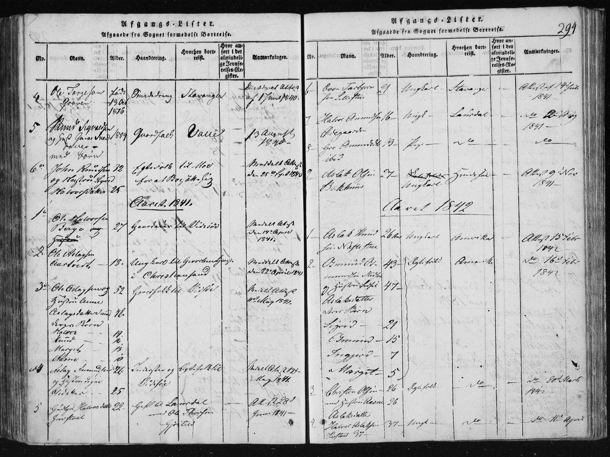 Vinje kirkebøker, SAKO/A-312/F/Fa/L0003: Parish register (official) no. I 3, 1814-1843, p. 294