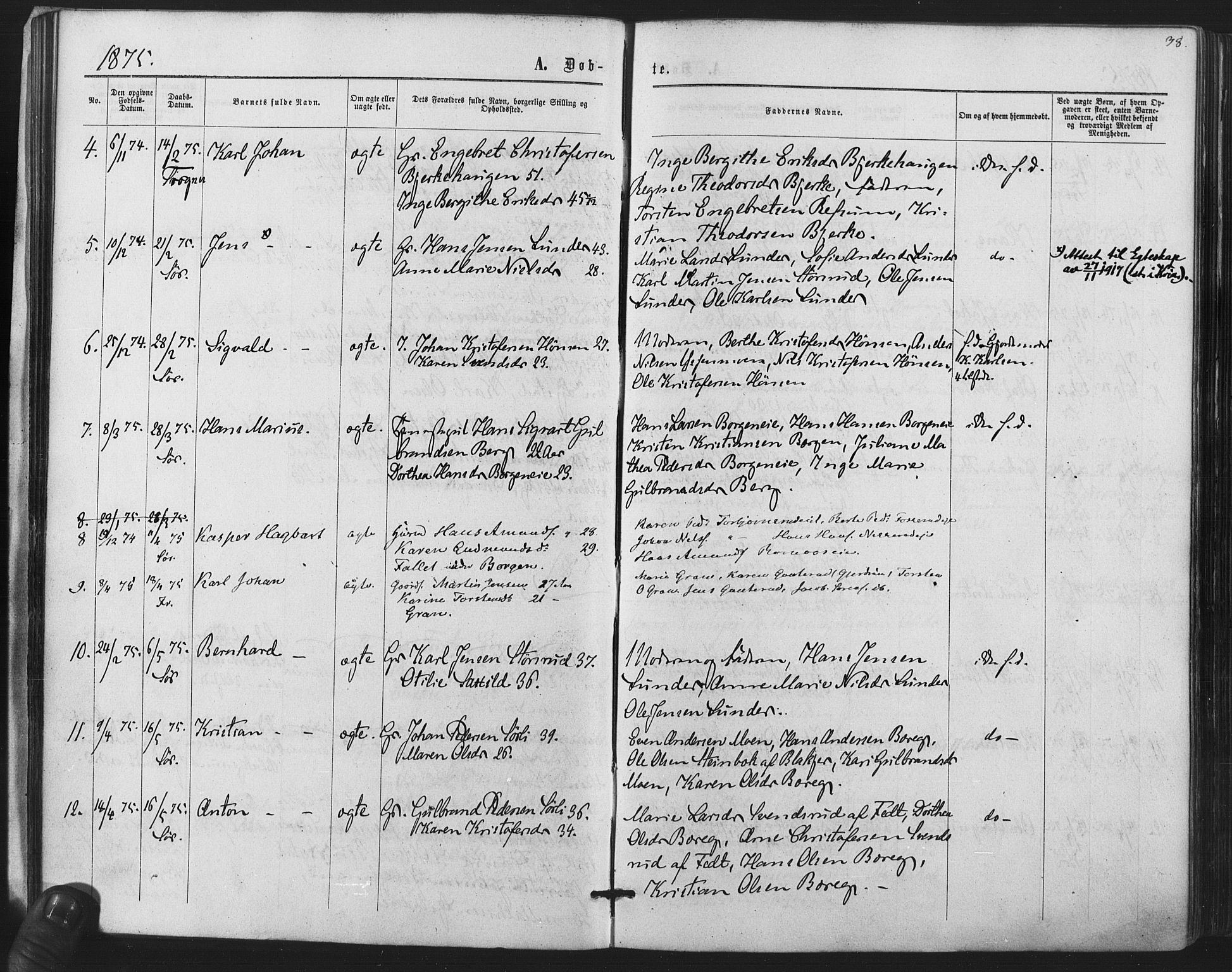 Sørum prestekontor Kirkebøker, AV/SAO-A-10303/F/Fa/L0006: Parish register (official) no. I 6, 1864-1877, p. 38