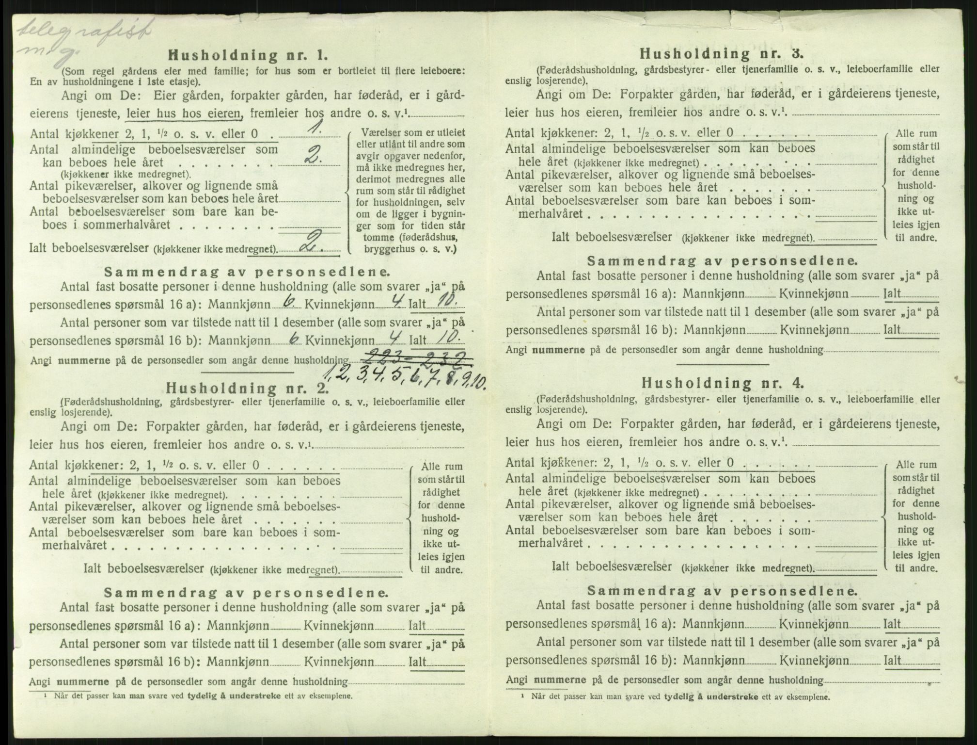 SAH, 1920 census for Øvre Rendal, 1920, p. 678