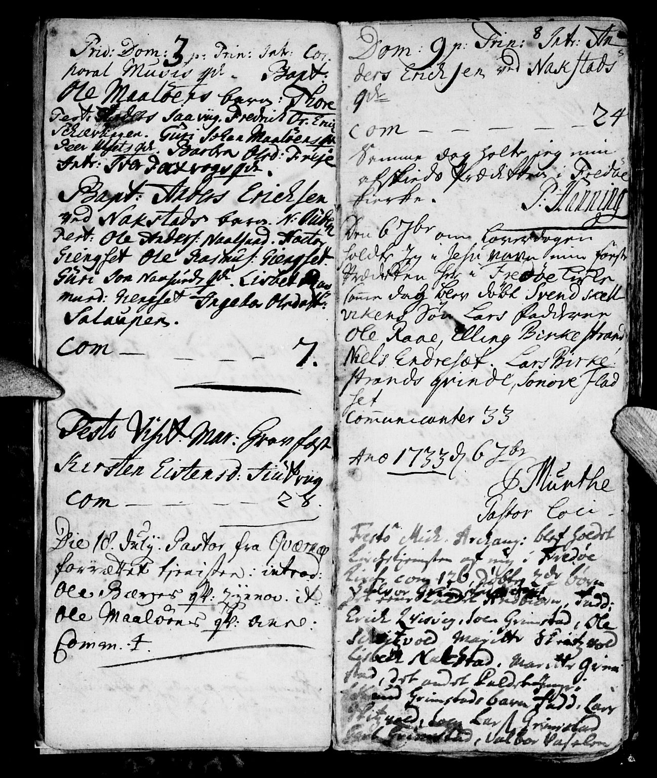 Ministerialprotokoller, klokkerbøker og fødselsregistre - Møre og Romsdal, SAT/A-1454/573/L0871: Parish register (official) no. 573A01, 1732-1754