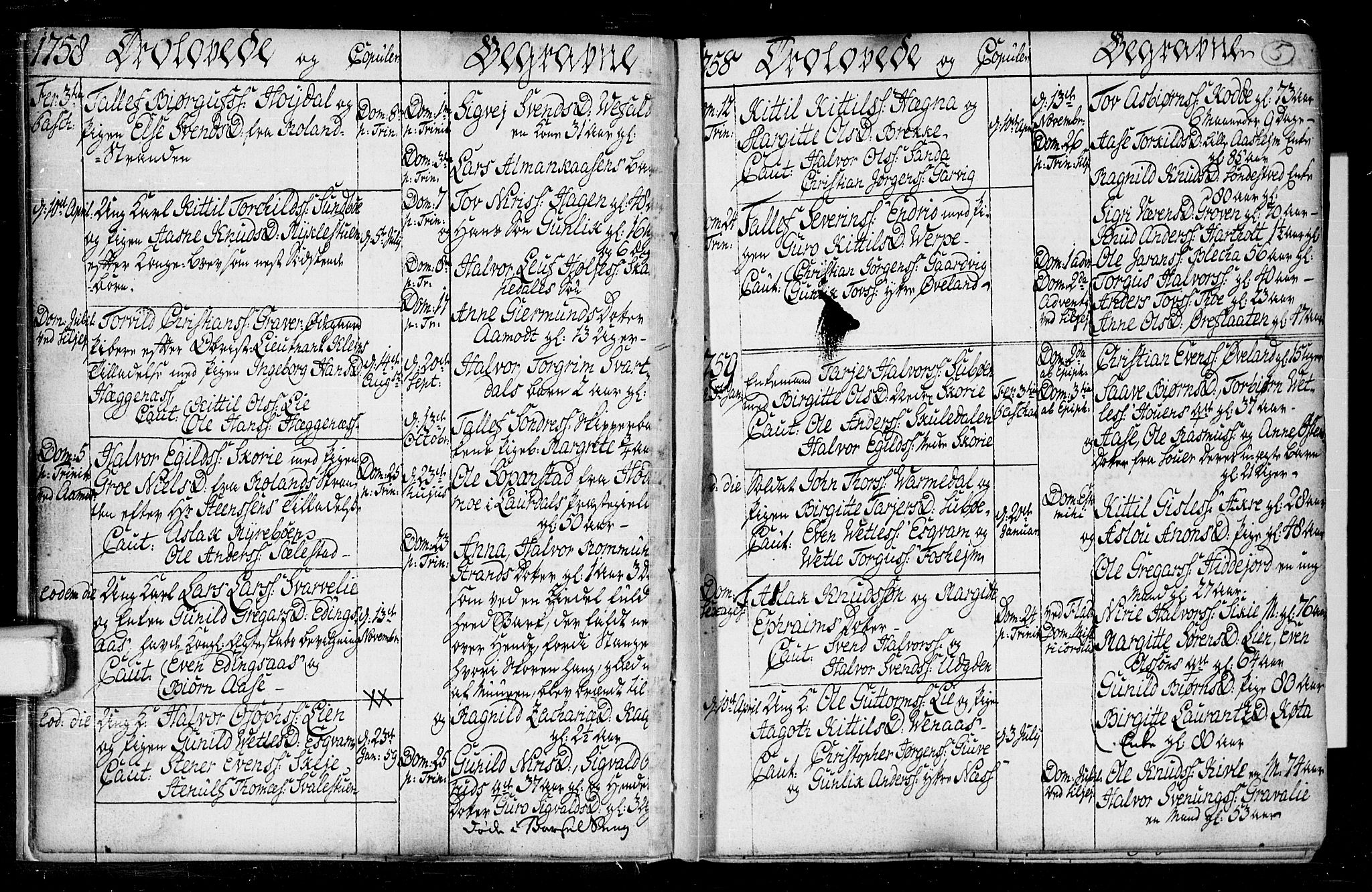 Seljord kirkebøker, SAKO/A-20/F/Fa/L0008: Parish register (official) no. I 8, 1755-1814, p. 5