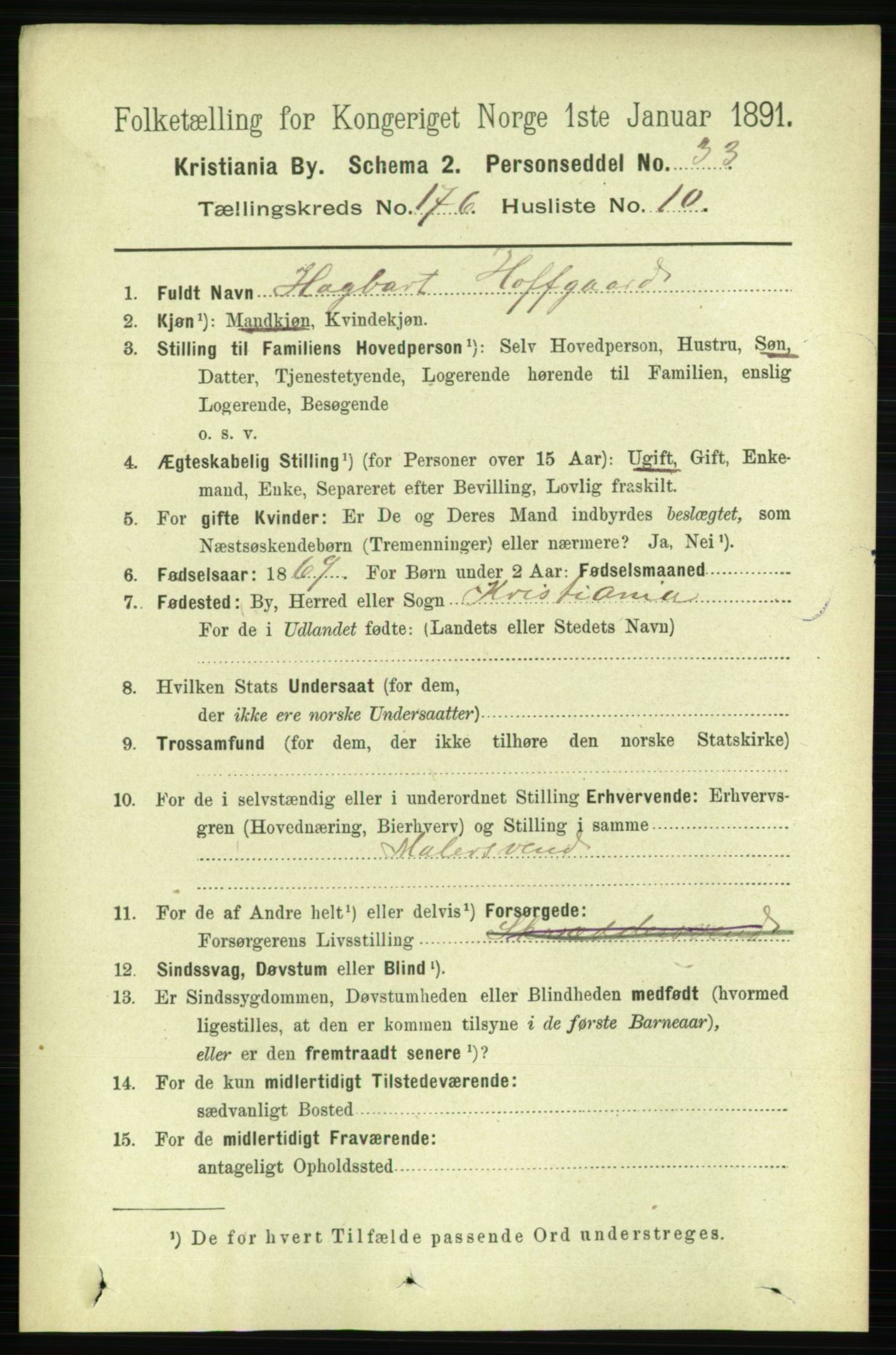 RA, 1891 census for 0301 Kristiania, 1891, p. 105939