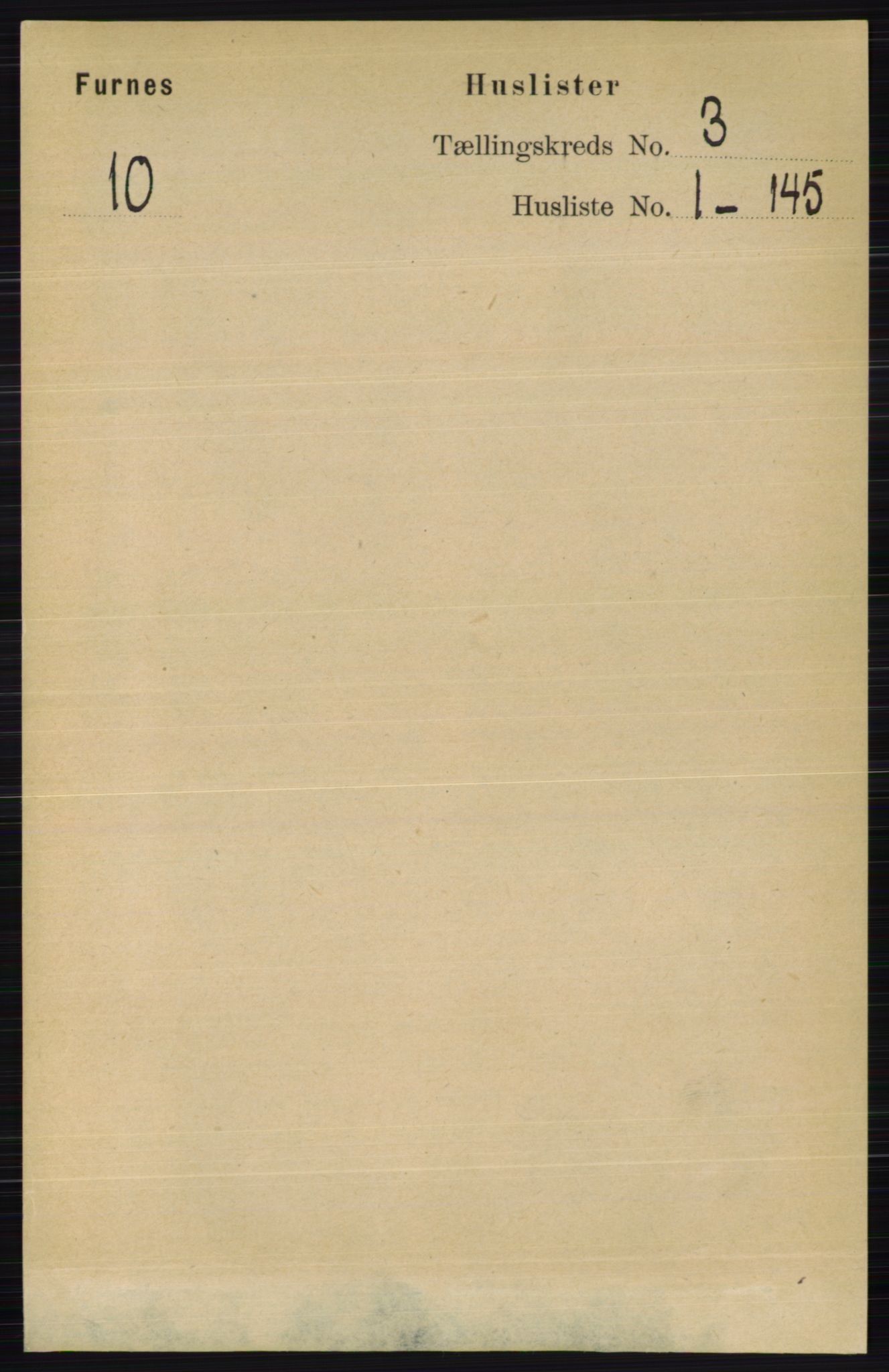 RA, Census 1891 for 0413 Furnes herred, 1891, p. 1484