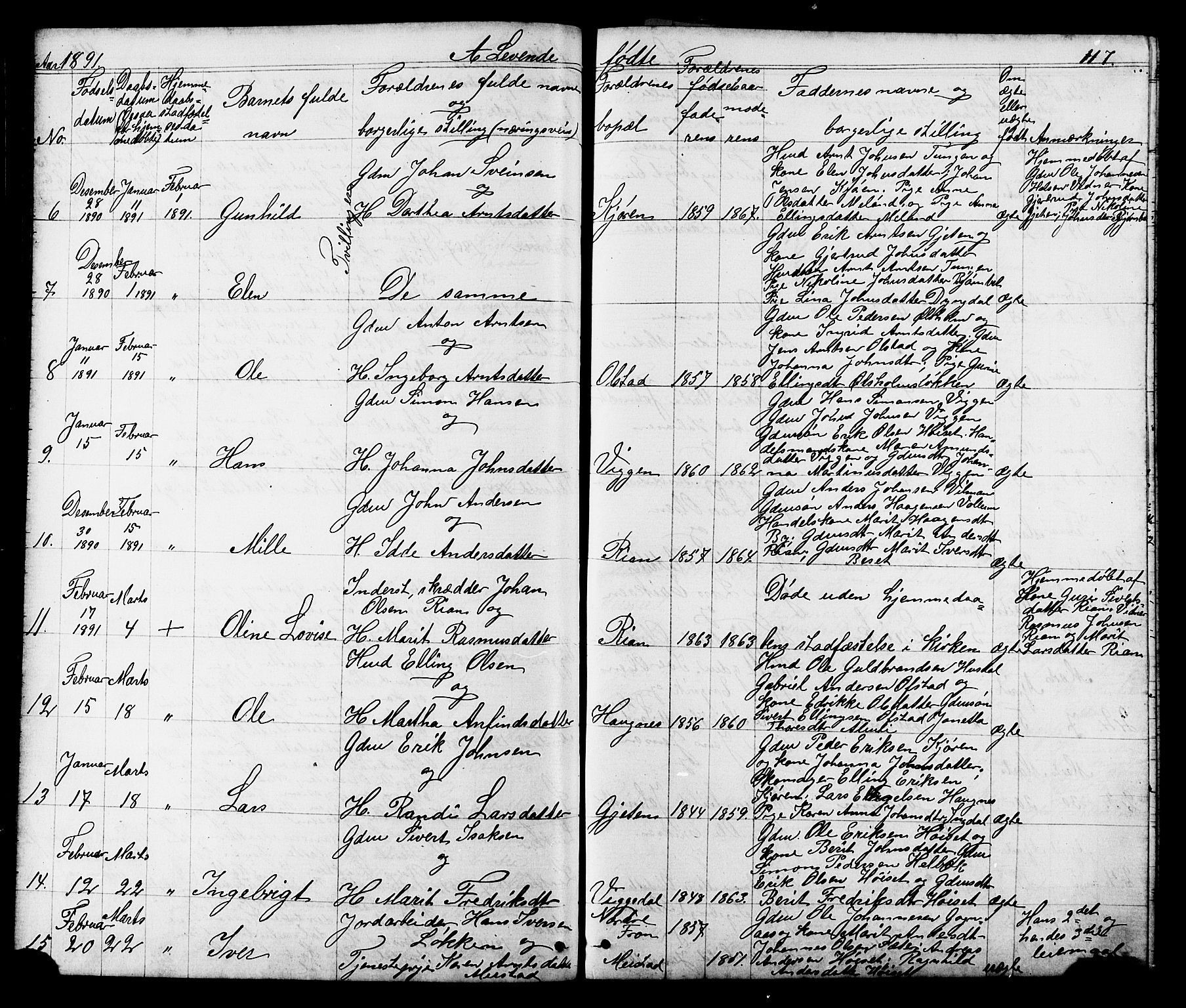 Ministerialprotokoller, klokkerbøker og fødselsregistre - Sør-Trøndelag, SAT/A-1456/665/L0777: Parish register (copy) no. 665C02, 1867-1915, p. 117