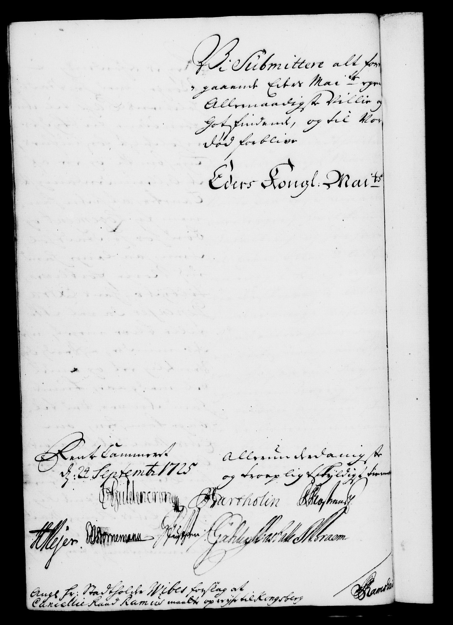 Rentekammeret, Kammerkanselliet, RA/EA-3111/G/Gf/Gfa/L0008: Norsk relasjons- og resolusjonsprotokoll (merket RK 52.8), 1725, p. 800