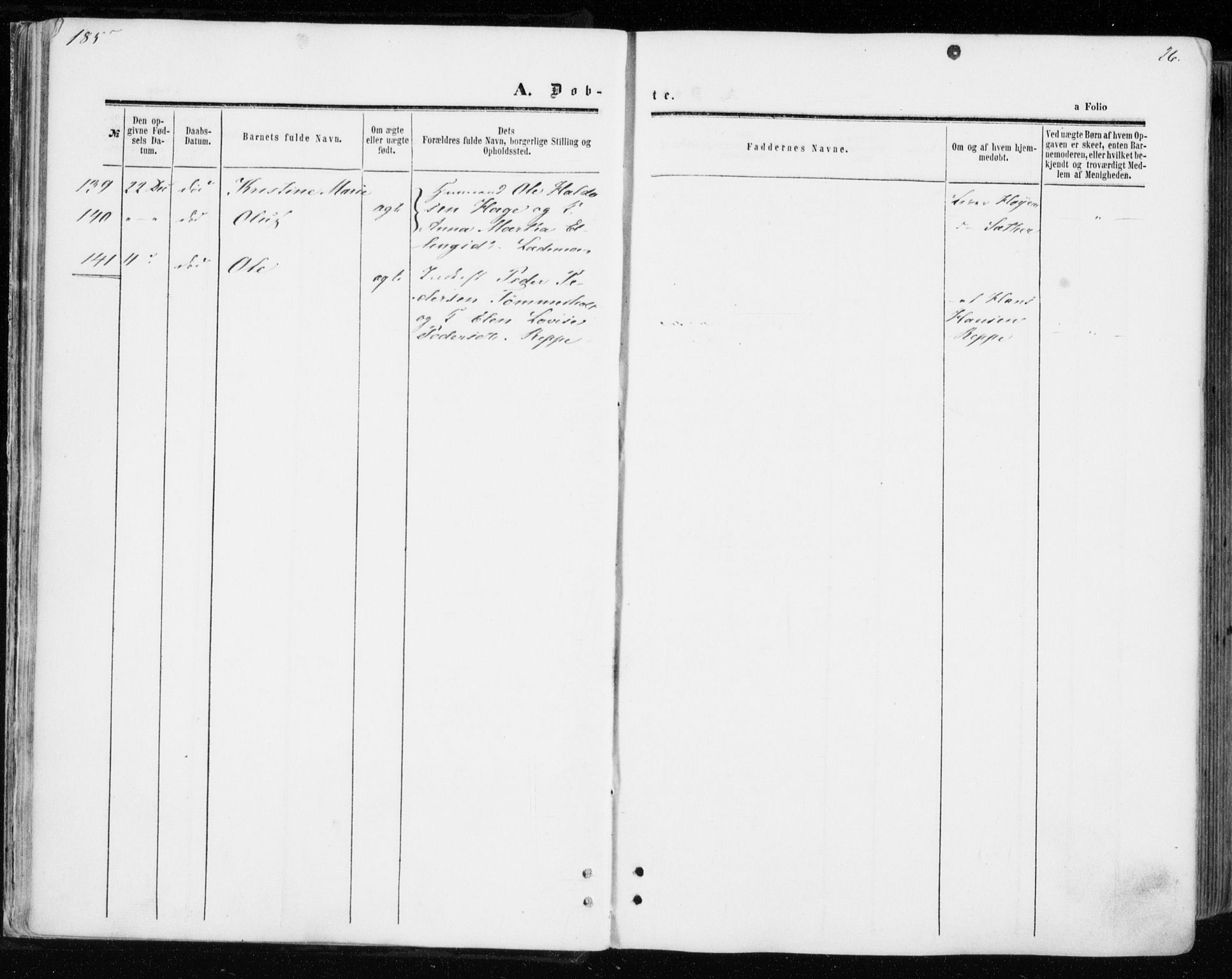 Ministerialprotokoller, klokkerbøker og fødselsregistre - Sør-Trøndelag, SAT/A-1456/606/L0292: Parish register (official) no. 606A07, 1856-1865, p. 26