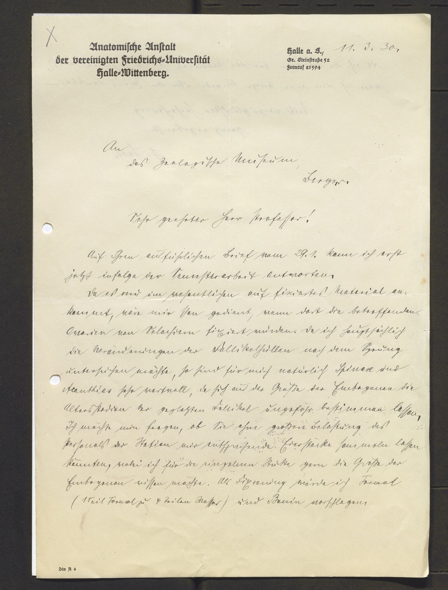 Bergens Museum, AV/SAB-A-17301/13/D/L0002: Korrespondanse , 1928-1940, p. 113