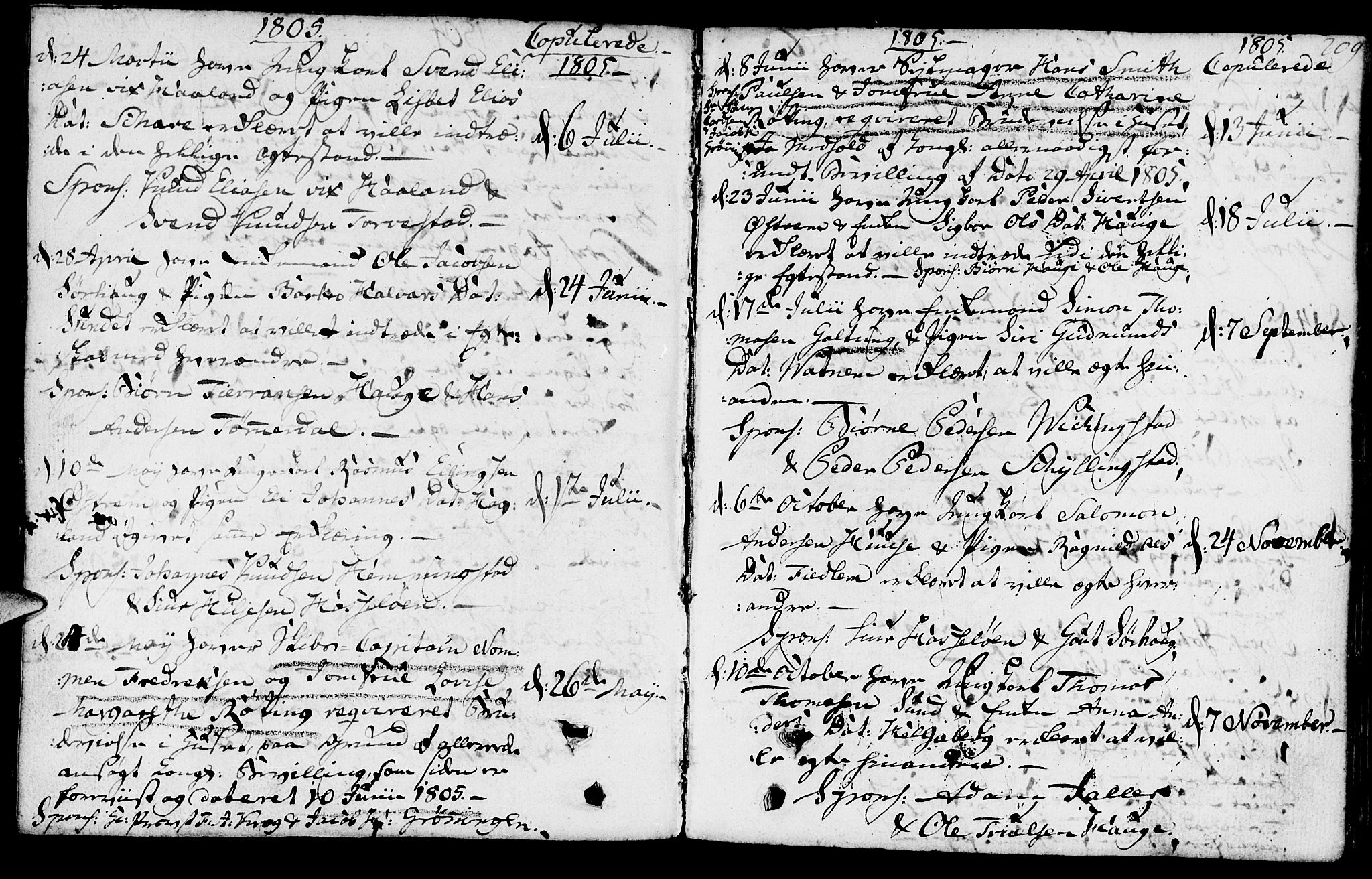 Torvastad sokneprestkontor, AV/SAST-A -101857/H/Ha/Haa/L0002: Parish register (official) no. A 2, 1801-1817, p. 209