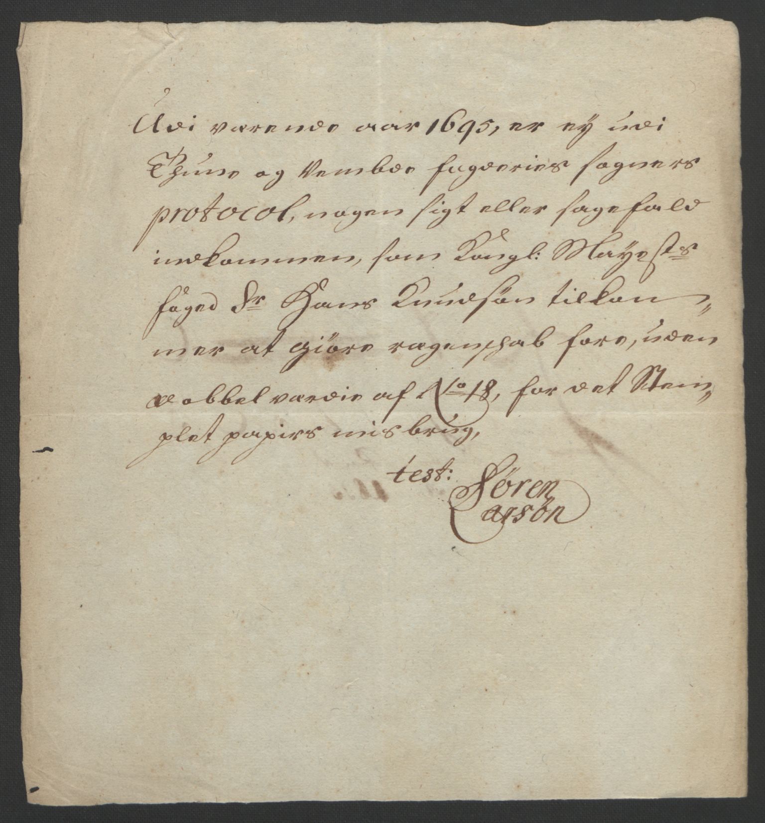 Rentekammeret inntil 1814, Reviderte regnskaper, Fogderegnskap, AV/RA-EA-4092/R04/L0122: Fogderegnskap Moss, Onsøy, Tune, Veme og Åbygge, 1695, p. 269