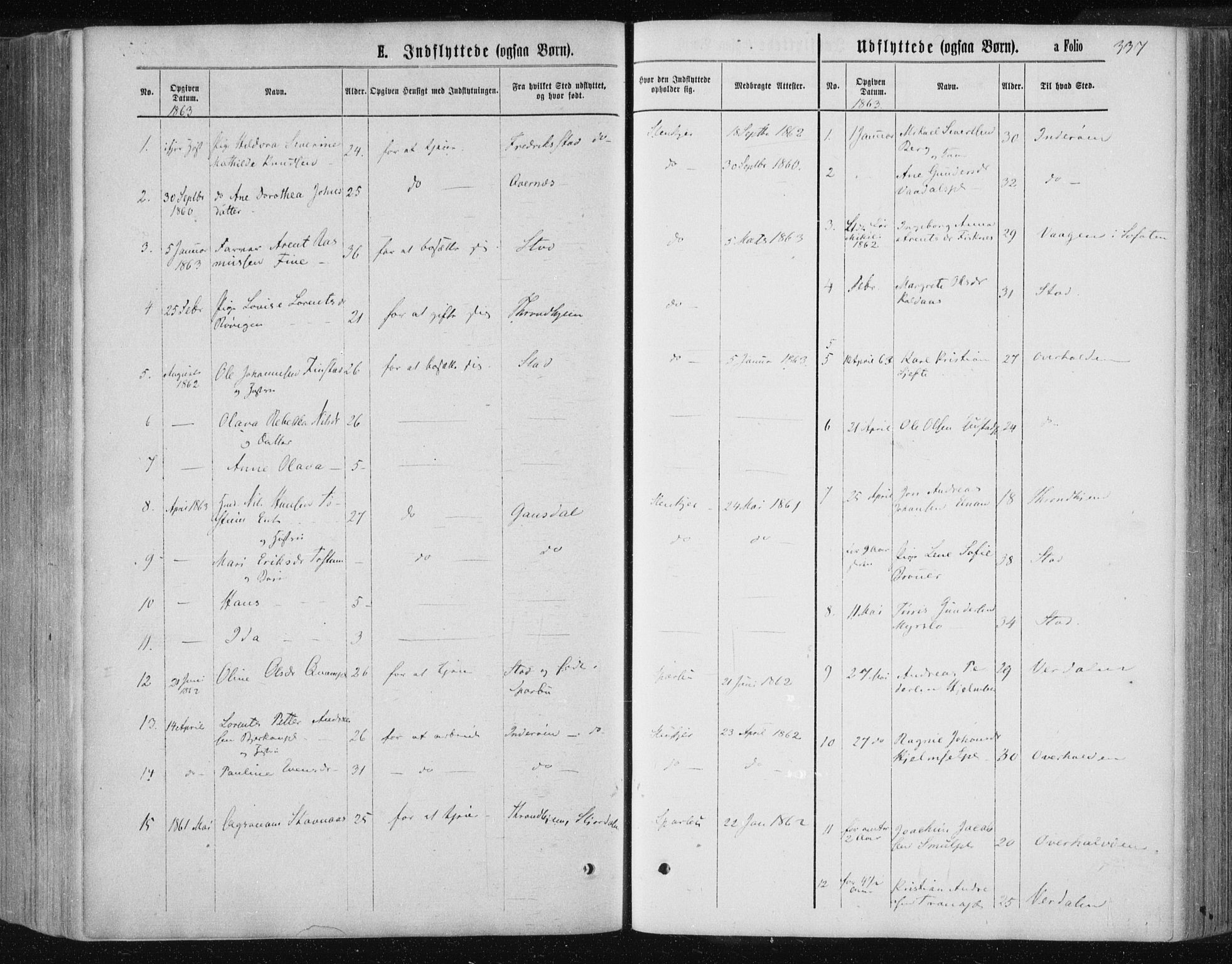 Ministerialprotokoller, klokkerbøker og fødselsregistre - Nord-Trøndelag, SAT/A-1458/735/L0345: Parish register (official) no. 735A08 /1, 1863-1872, p. 337