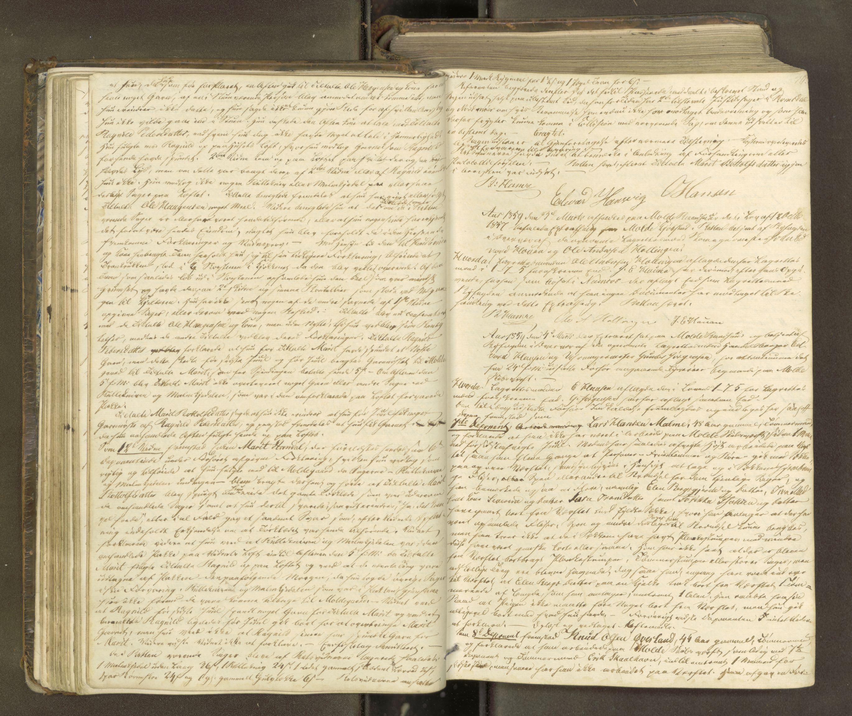Molde byfogd, AV/SAT-A-0025/1/1A/L0009: Justisprotokoll, 1858-1863, p. 39b-40a